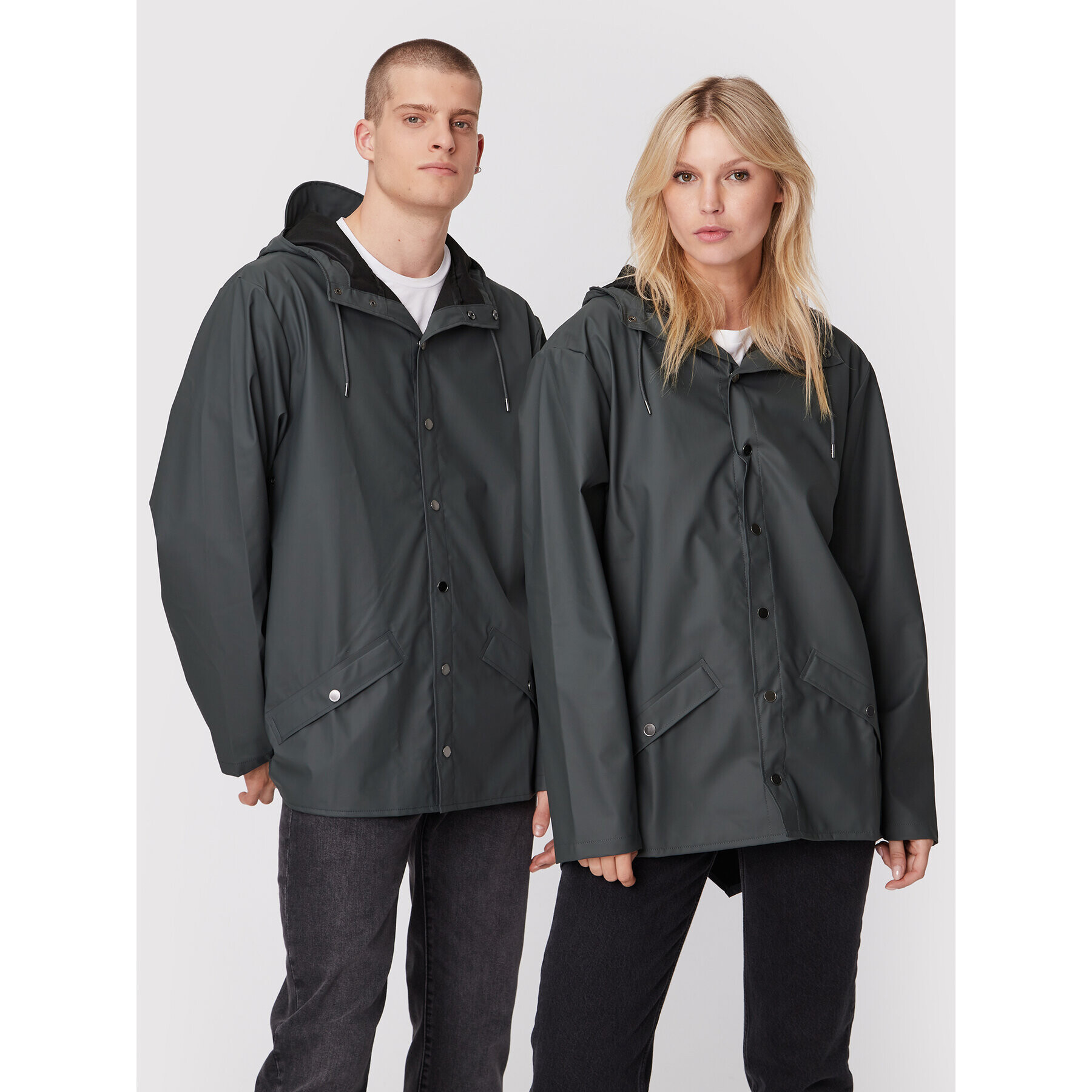 Rains Esőkabát Unisex 12010 Szürke Regular Fit - Pepit.hu