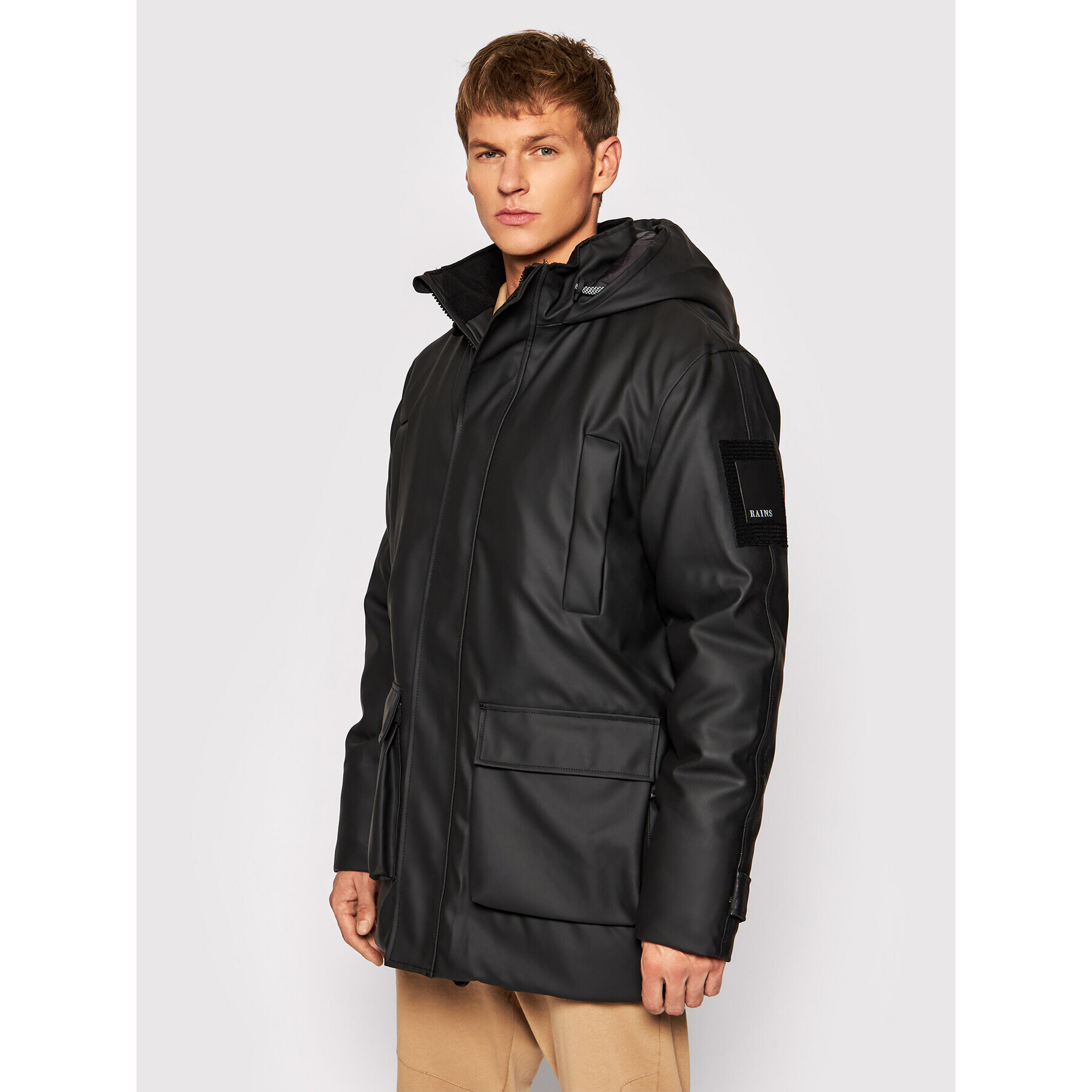 Rains Esőkabát Unisex 1525 Fekete Regular Fit - Pepit.hu