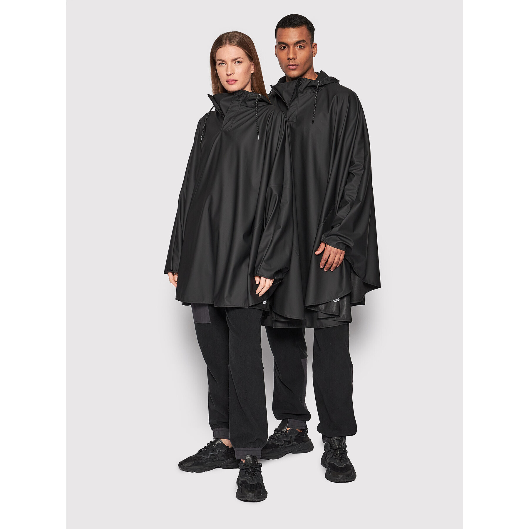 Rains Esőkabát Unisex 18110 Fekete Relaxed Fit - Pepit.hu