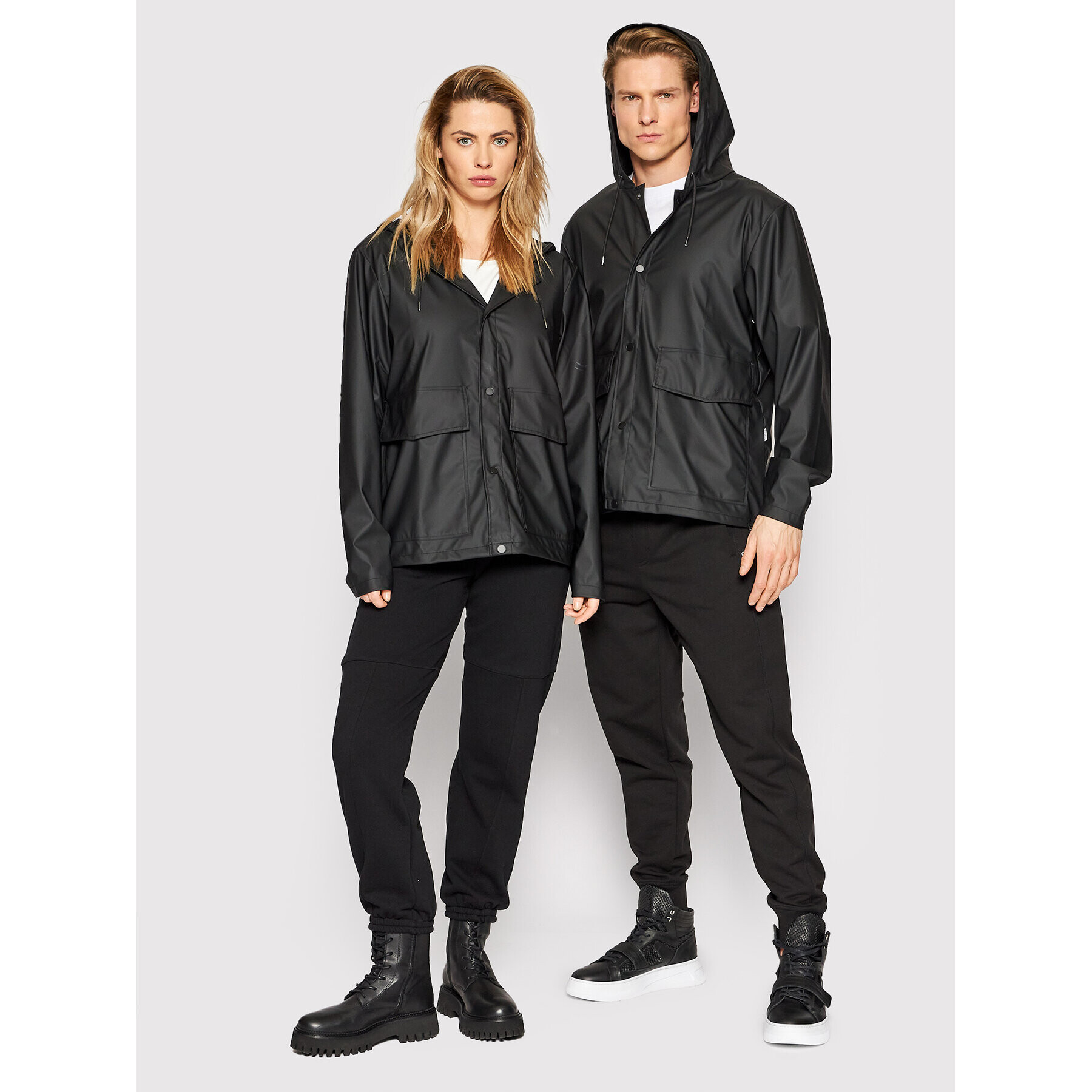 Rains Esőkabát Unisex 18260 Fekete Regular Fit - Pepit.hu