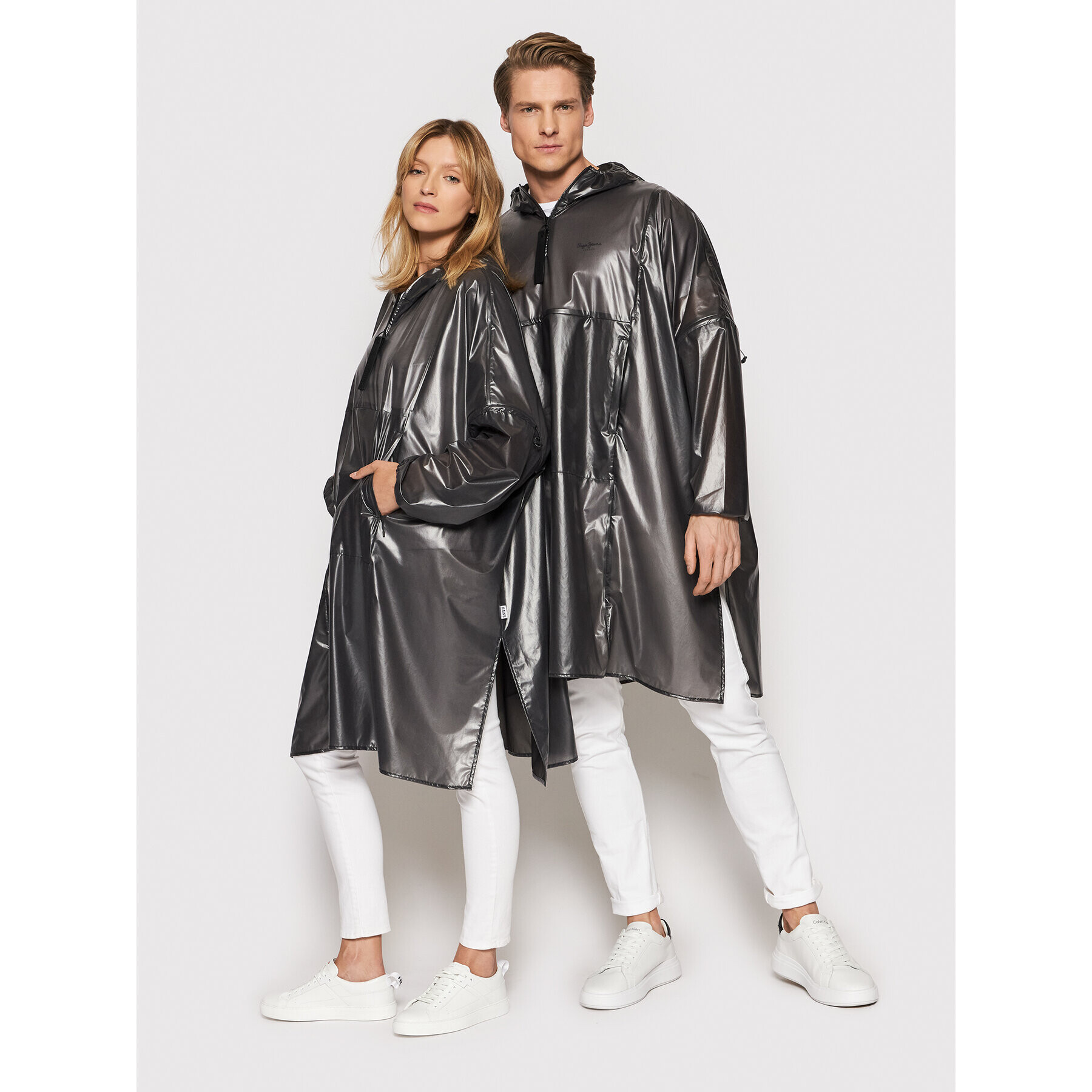 Rains Esőkabát Unisex 18770 Fekete Relaxed Fit - Pepit.hu