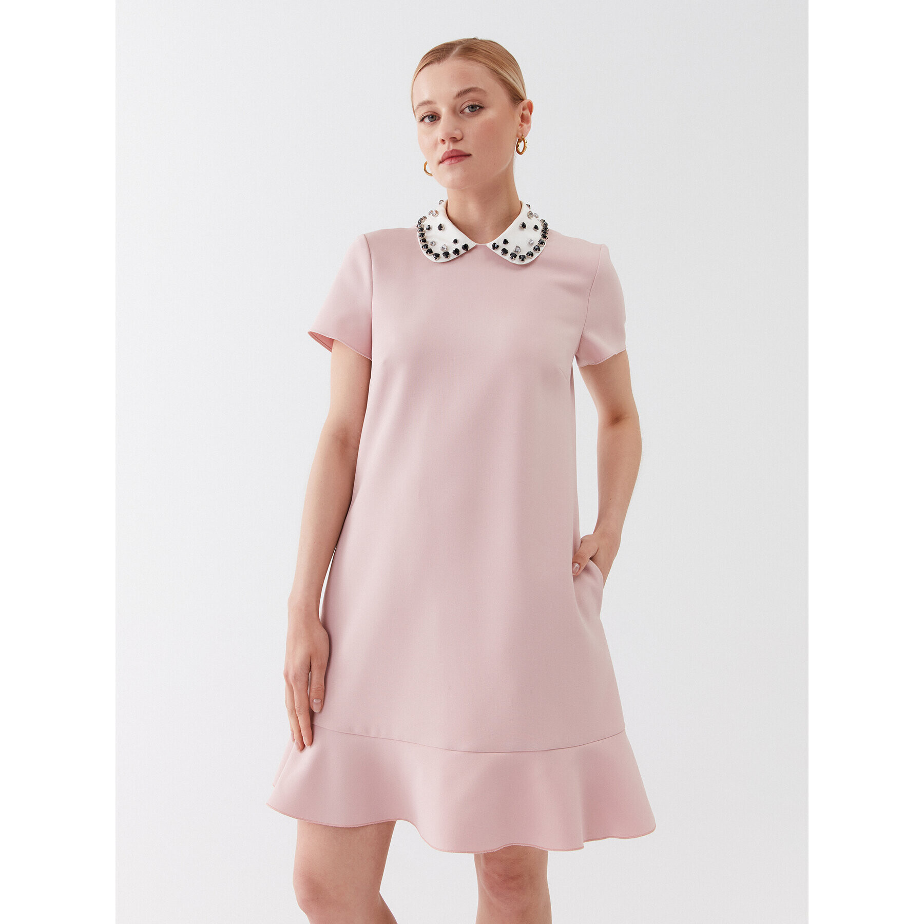 Red Valentino Hétköznapi ruha 2R3VAGV05LB Rózsaszín Regular Fit - Pepit.hu