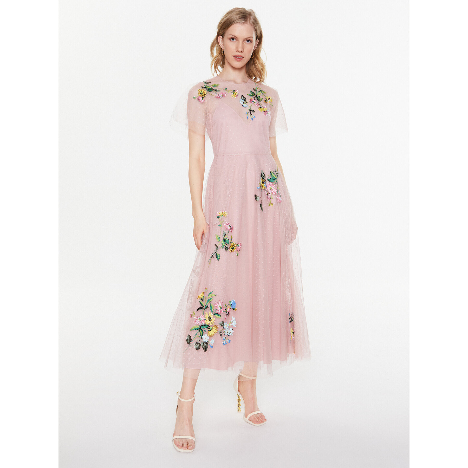 Red Valentino Koktélruha 2R3VA23C6QC Rózsaszín Regular Fit - Pepit.hu