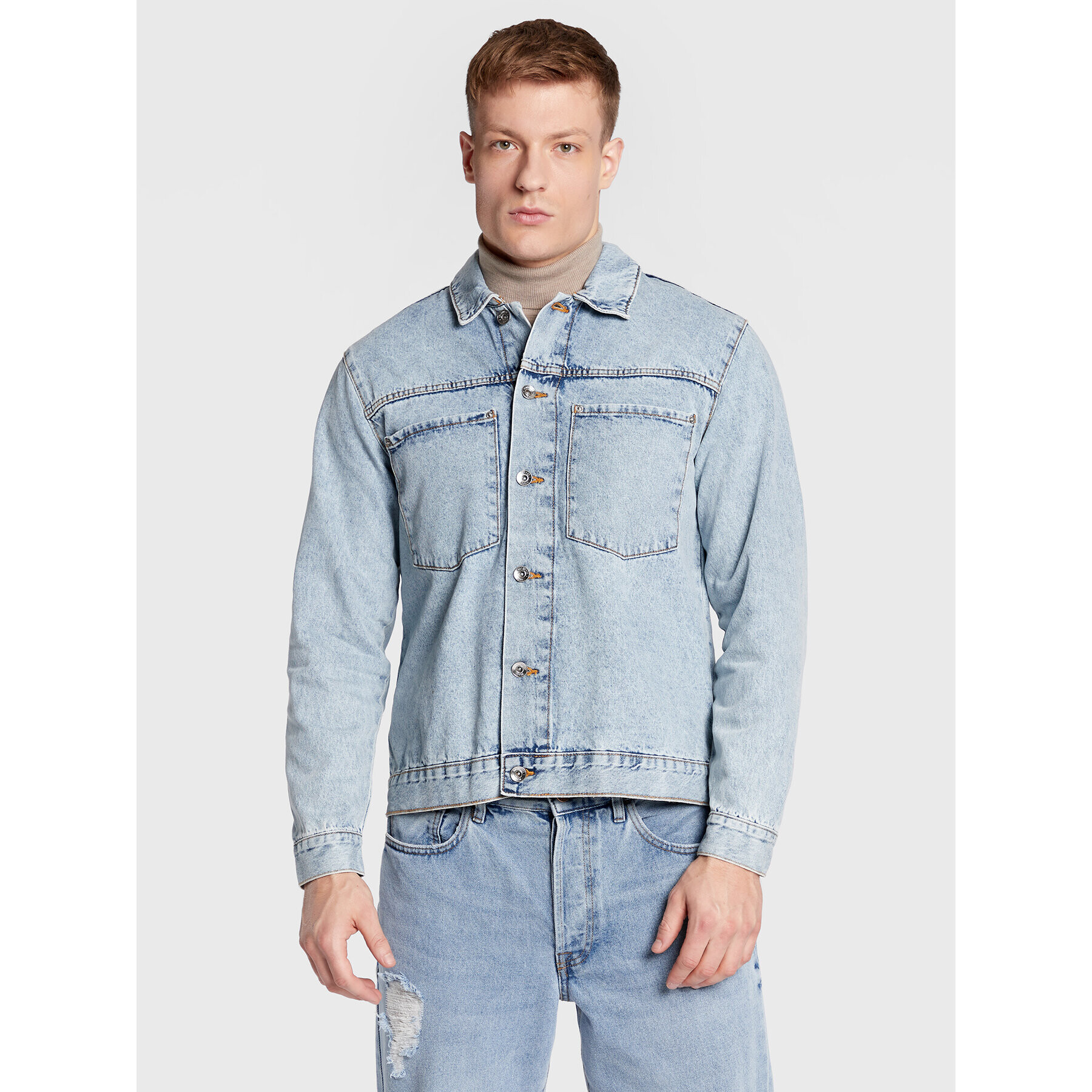 Redefined Rebel Farmer kabát Drake 215087 Kék Regular Fit - Pepit.hu