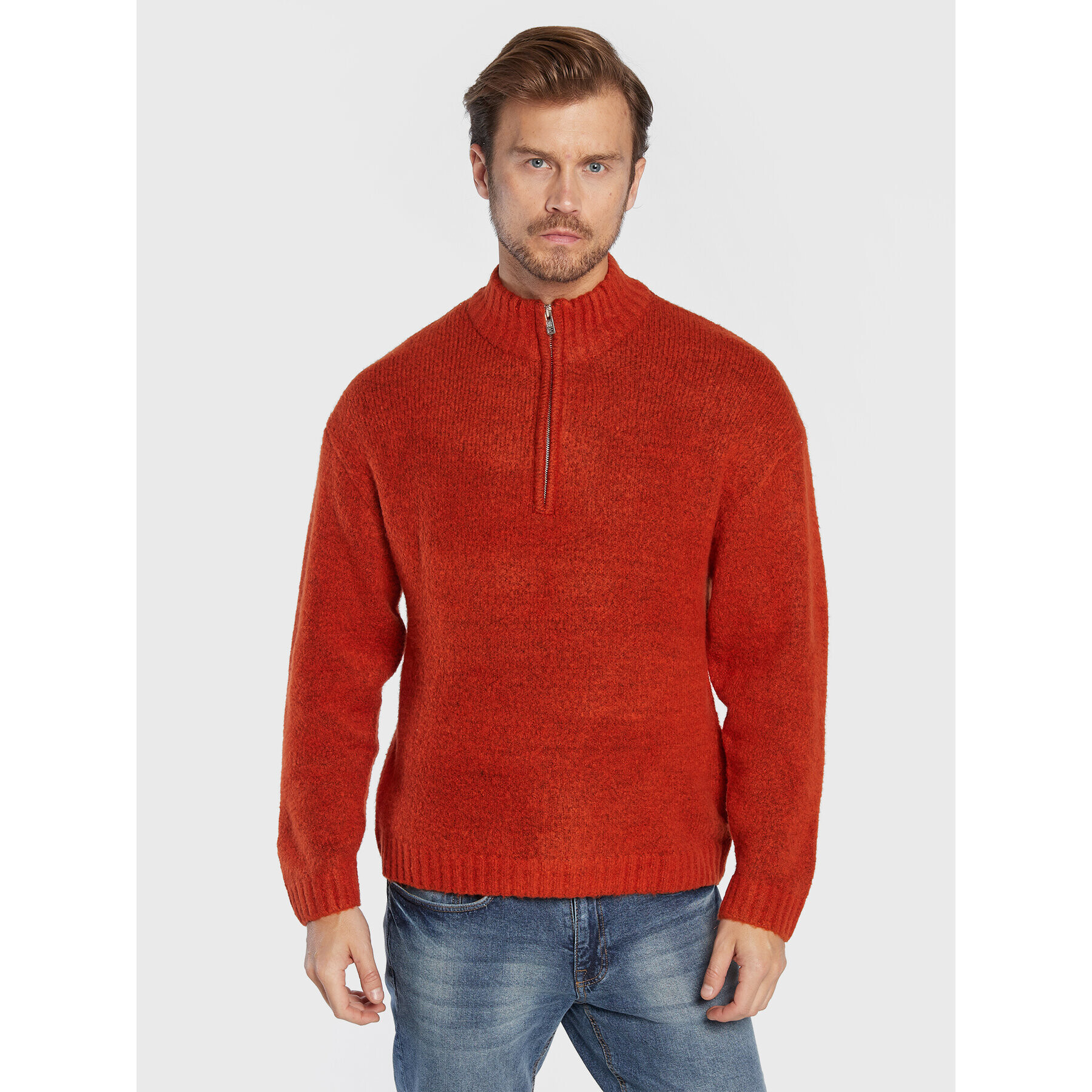 Redefined Rebel Sweater Casey 212058 Narancssárga Regular Fit - Pepit.hu