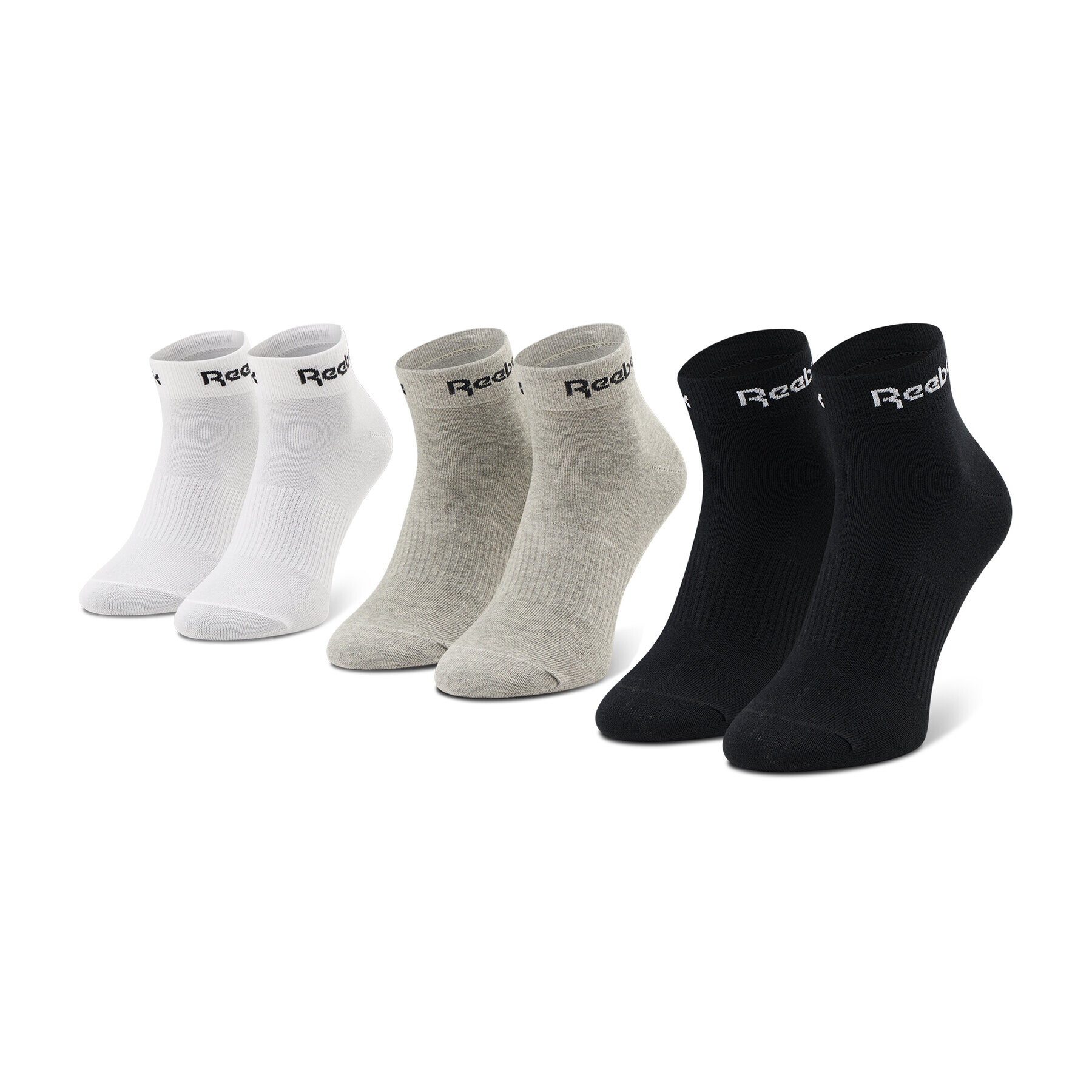 Reebok 3 pár unisex bokazokni Act Core Ankle Sock 3P GH8168 Fehér - Pepit.hu