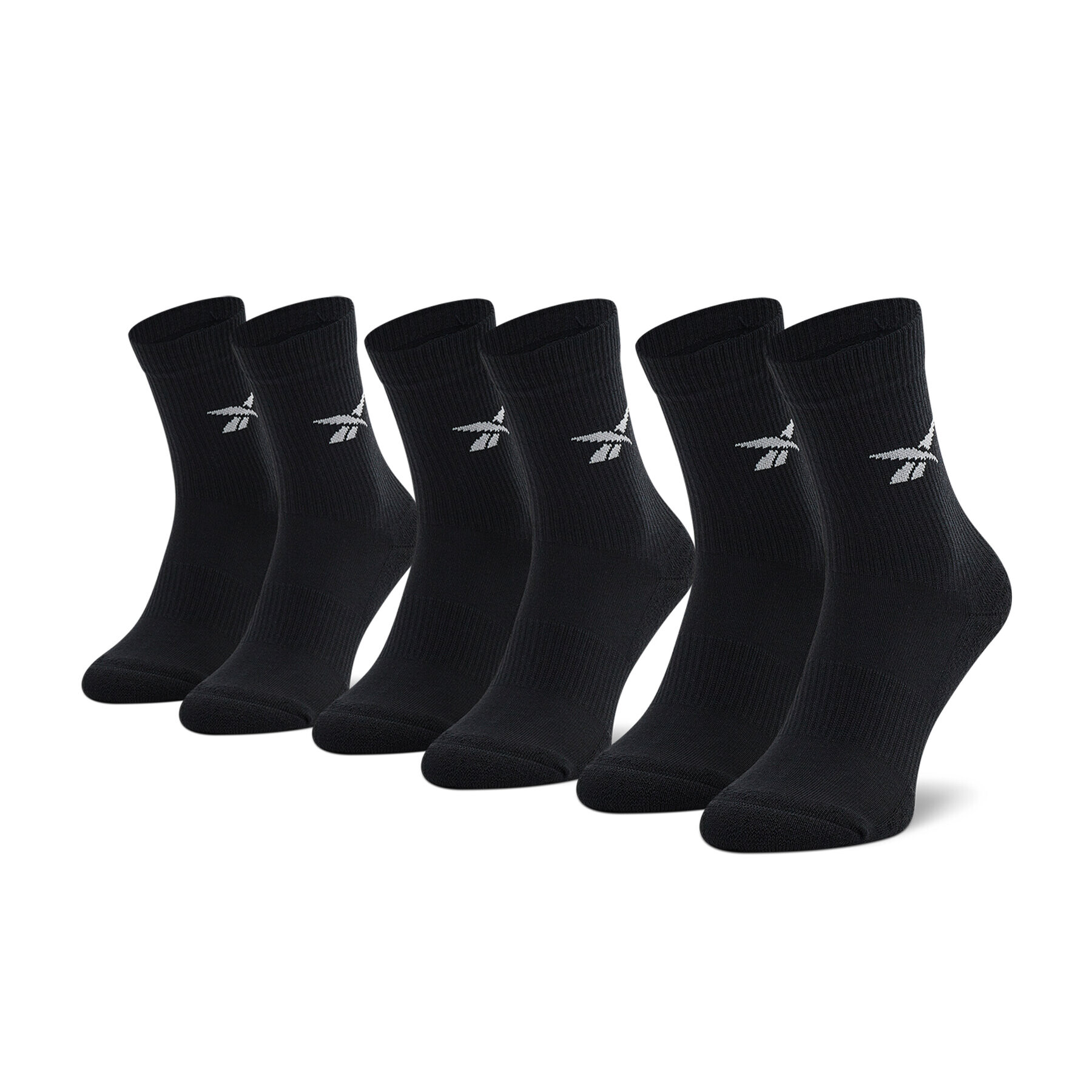 Reebok 3 pár uniszex hosszú szárú zokni Cl Fo Crew Sock 3P HF5484 Fekete - Pepit.hu