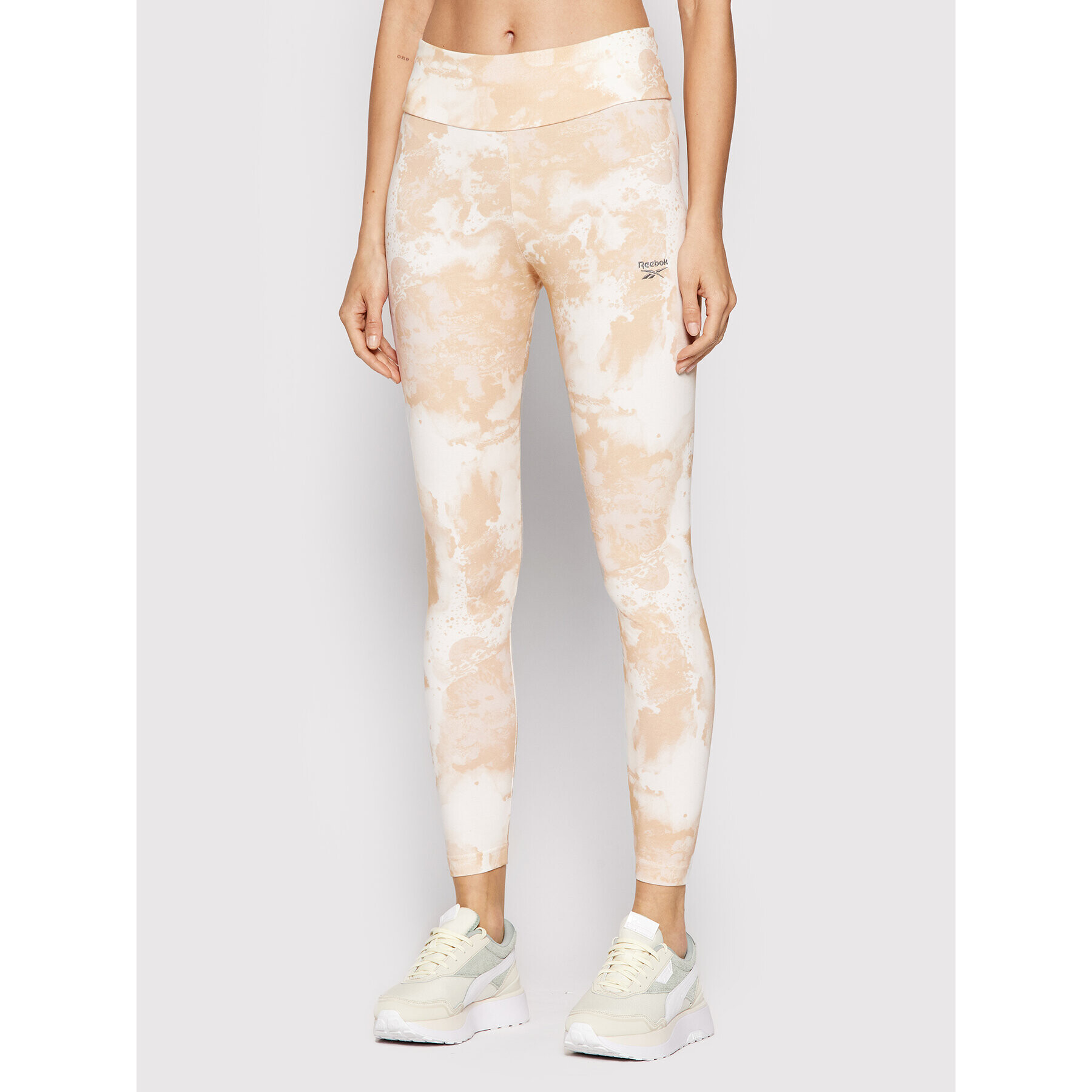 Reebok Leggings Classics Cloud Splatter H49279 Bézs Slim Fit - Pepit.hu