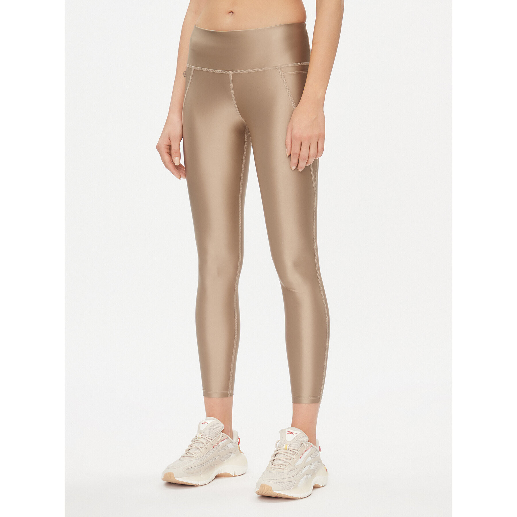 Reebok Leggings Lux IL4583 Bézs Tight Fit - Pepit.hu