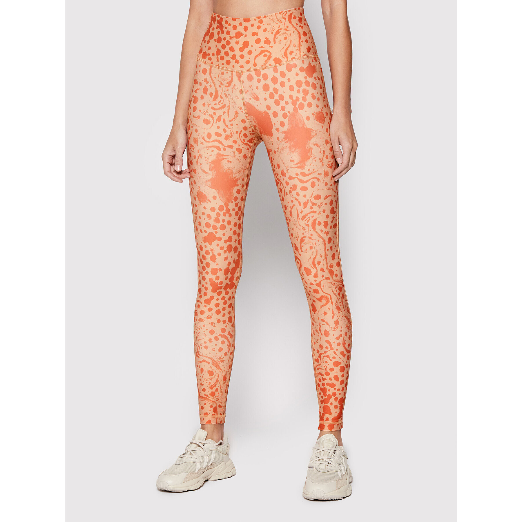 Reebok Leggings Studio Lux HR 2.0 Modern Safari H51856 Narancssárga Fitted Fit - Pepit.hu