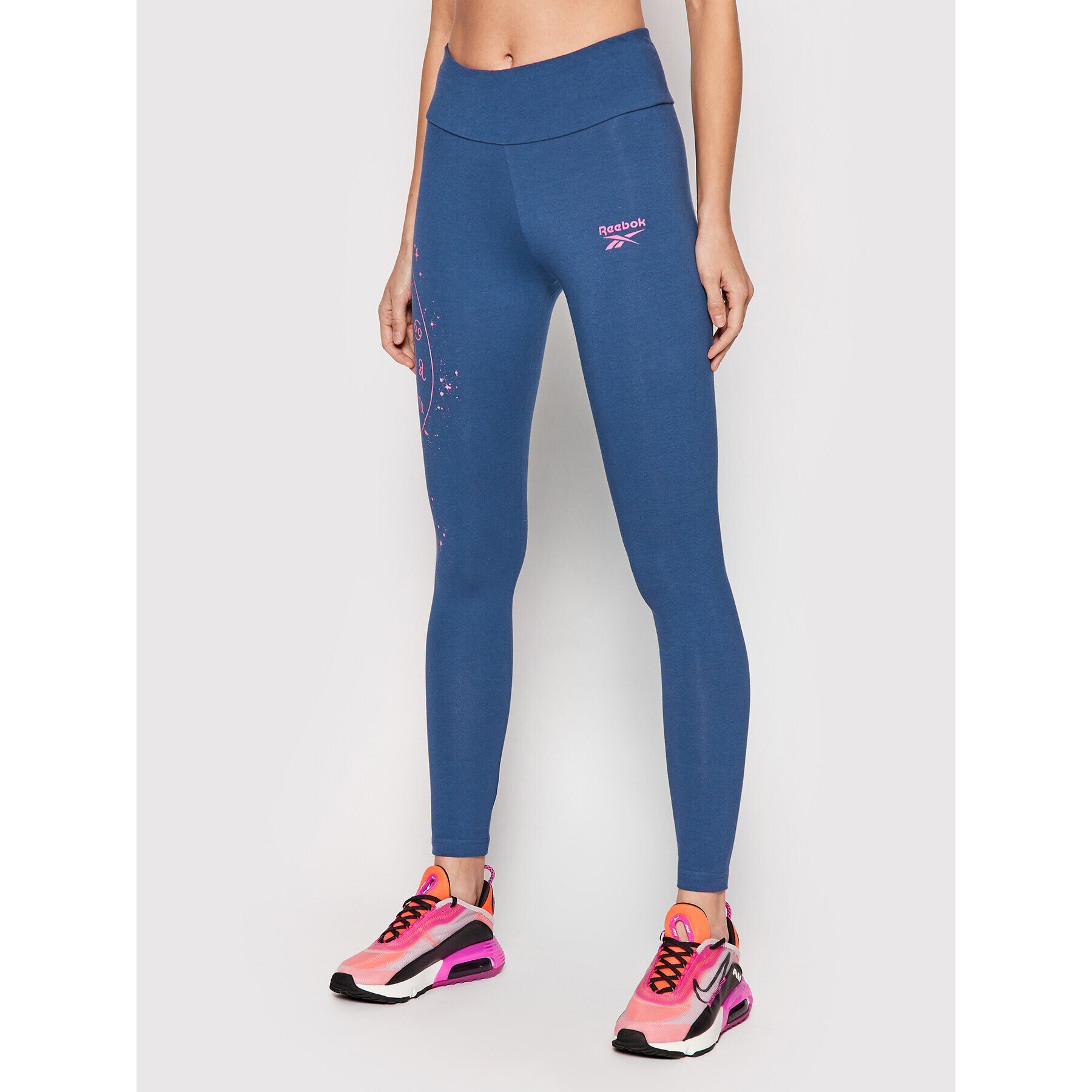 Reebok Leggings Supernatural Graphic HB8626 Kék Slim Fit - Pepit.hu