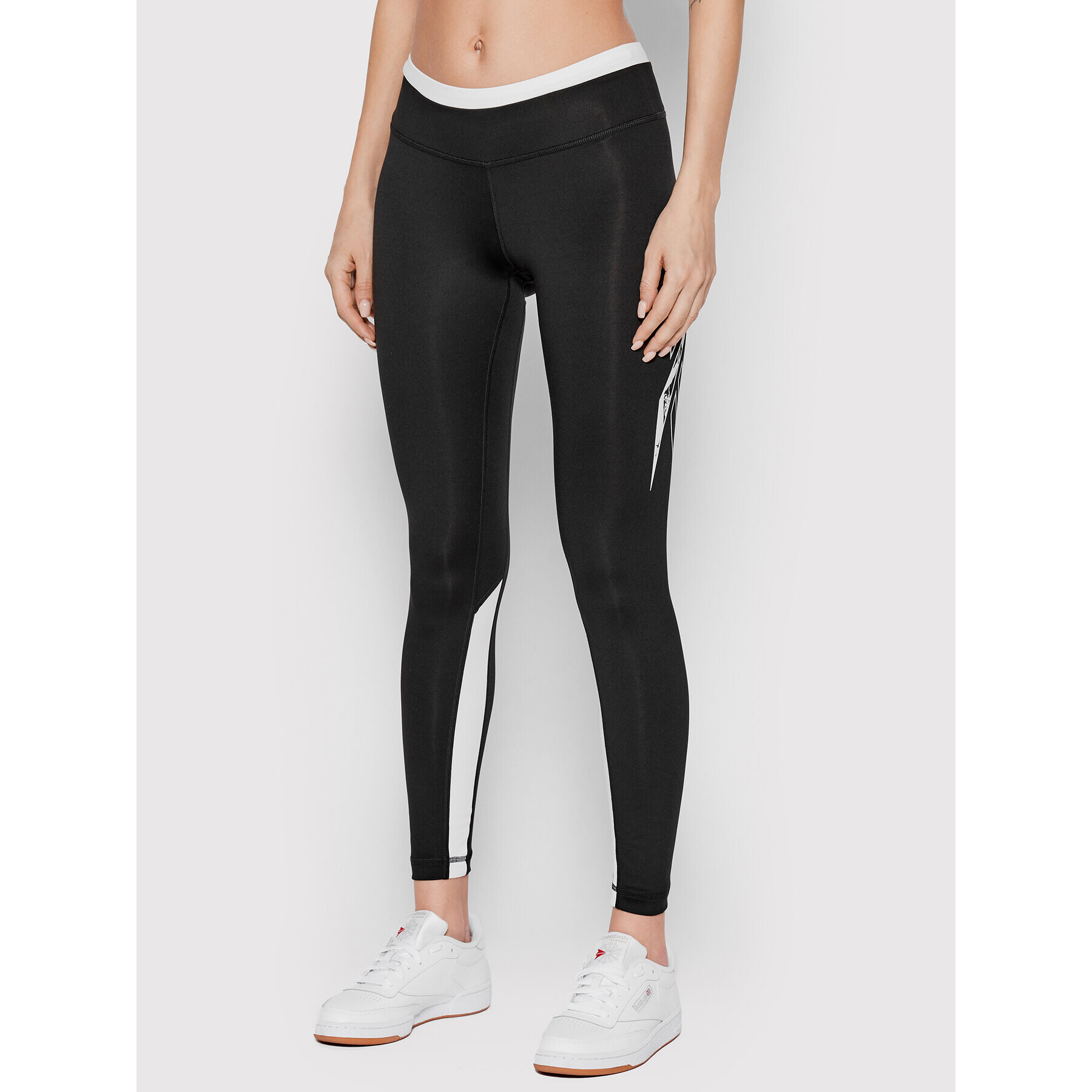 Reebok Leggings Workout Ready Vector HB1058 Fekete Slim Fit - Pepit.hu