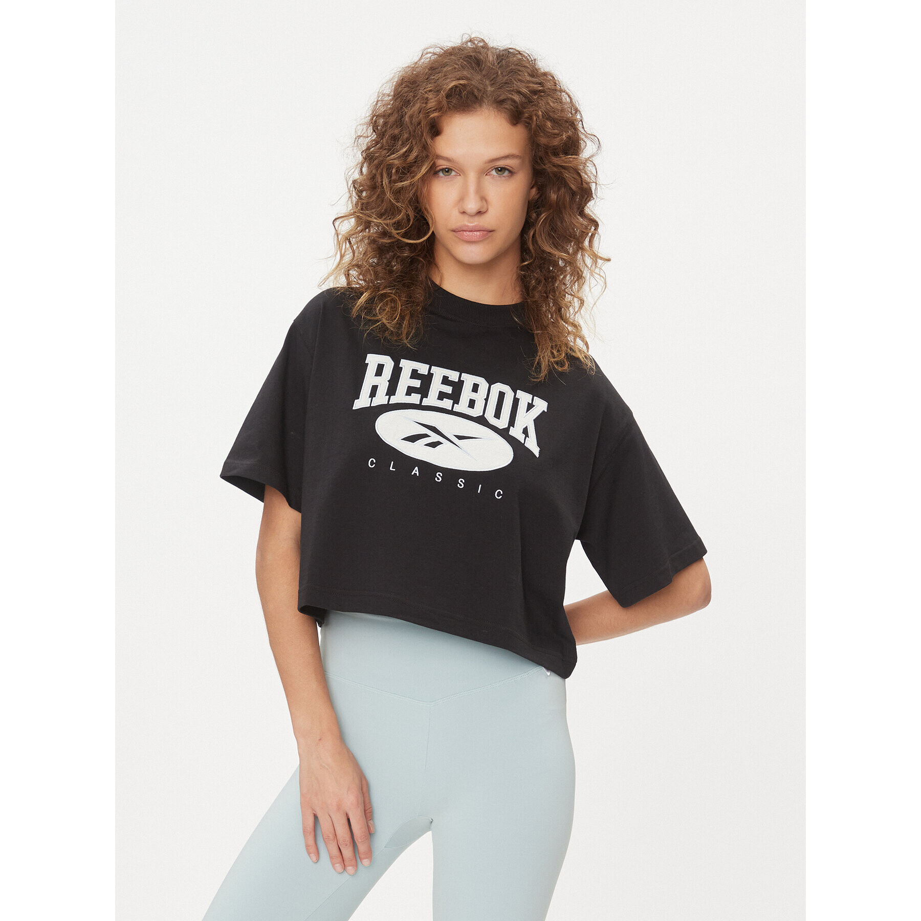 Reebok Póló Classics Big Logo IL4636 Fekete Regular Fit - Pepit.hu