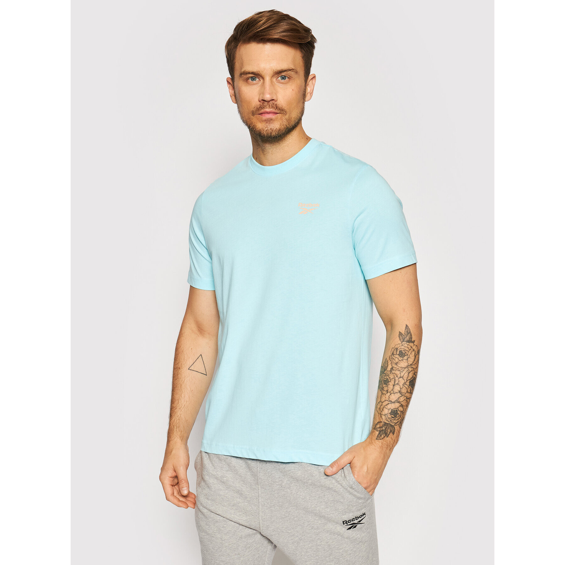 Reebok Póló Unisex Backgraphic GN3757 Kék Regular Fit - Pepit.hu