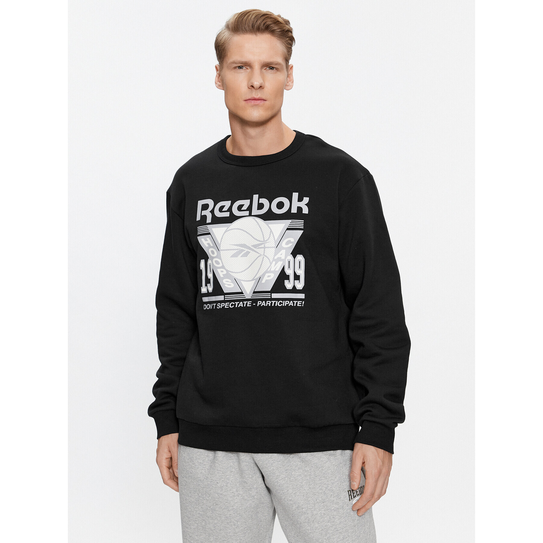 Reebok Pulóver Basketball IL4432 Fekete Regular Fit - Pepit.hu