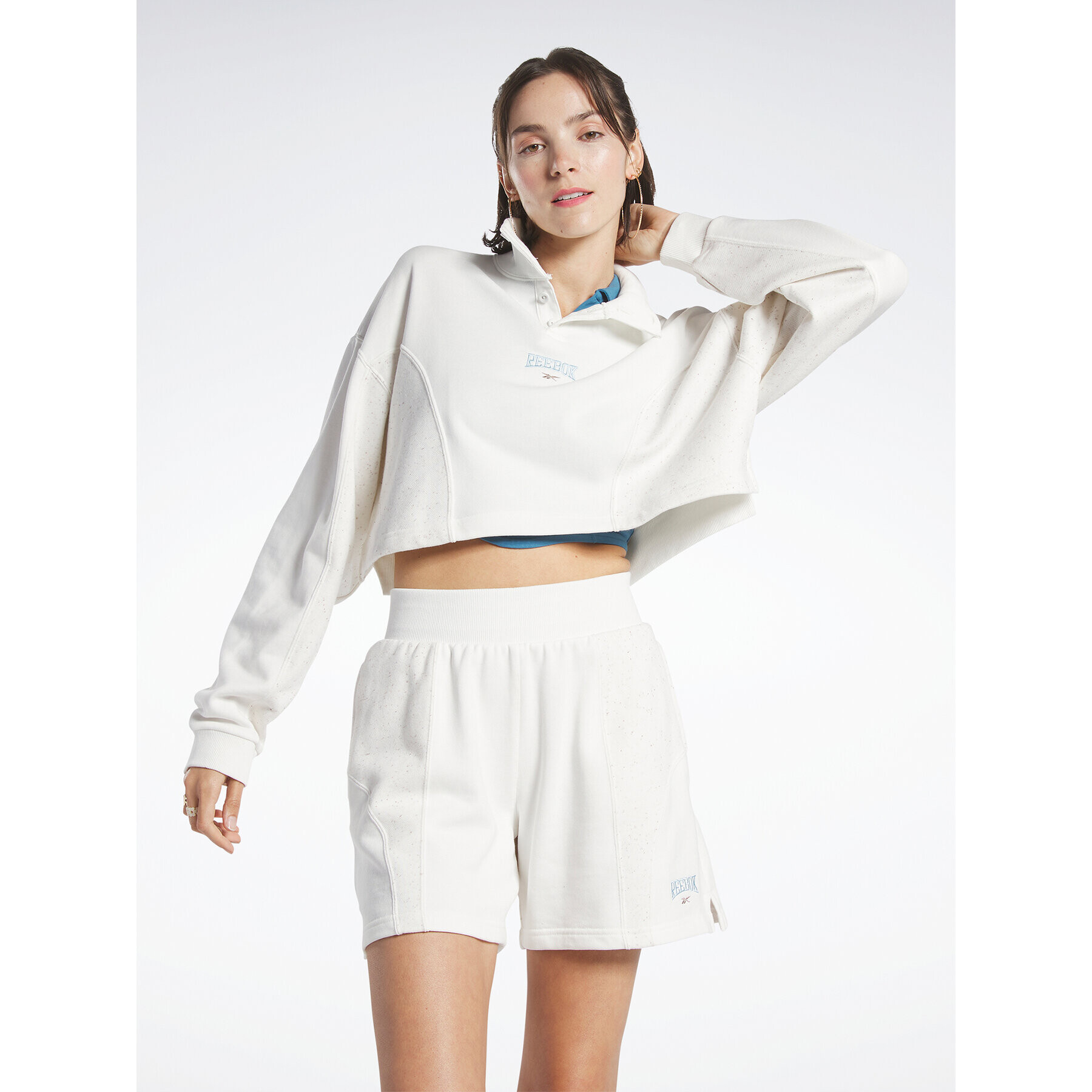 Reebok Pulóver Classics Varsity Sweatshirt HT7843 Fehér - Pepit.hu