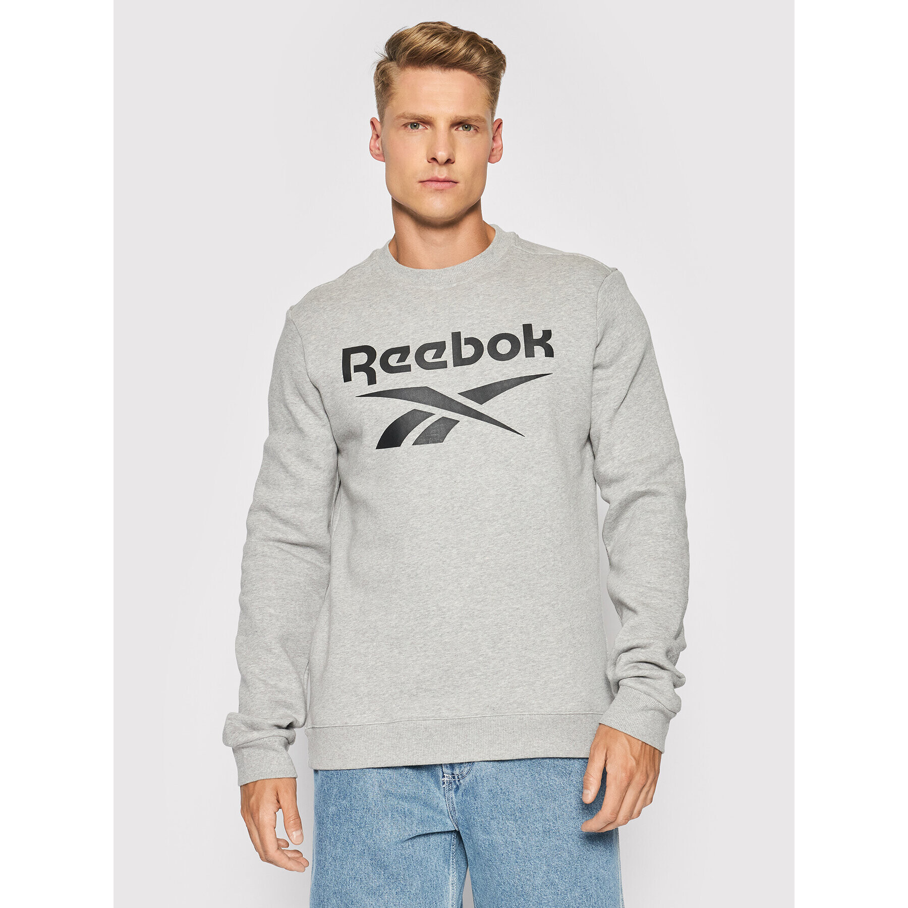 Reebok Pulóver GS1619 Szürke Regular Fit - Pepit.hu