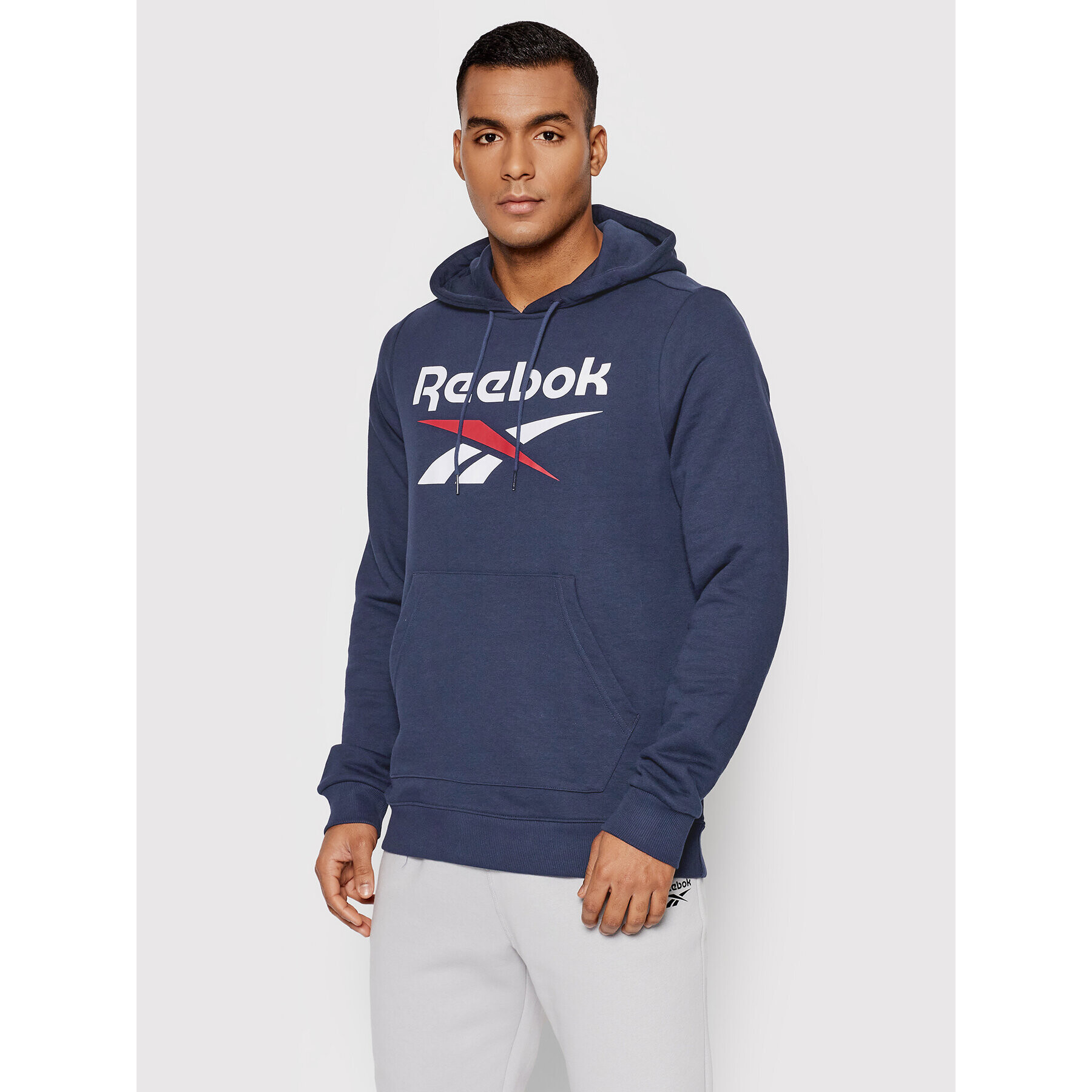 Reebok Pulóver Identity Big Logo GI8662 Sötétkék Regular Fit - Pepit.hu