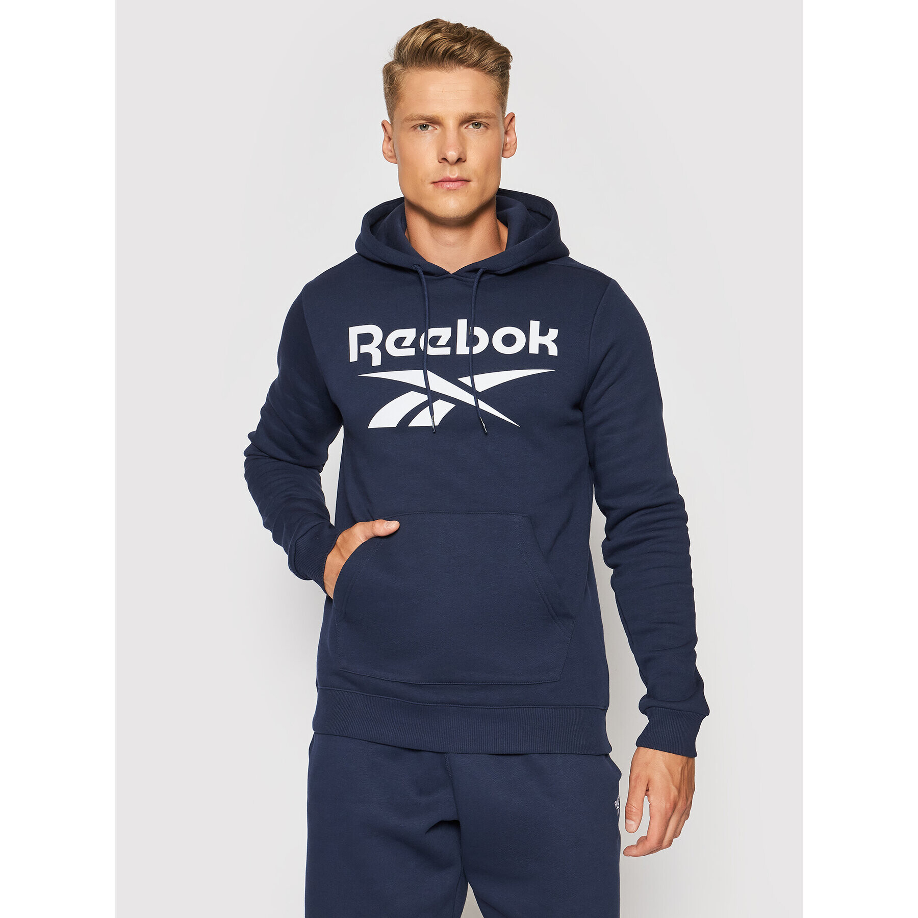 Reebok Pulóver Identity GR1660 Sötétkék Regular Fit - Pepit.hu