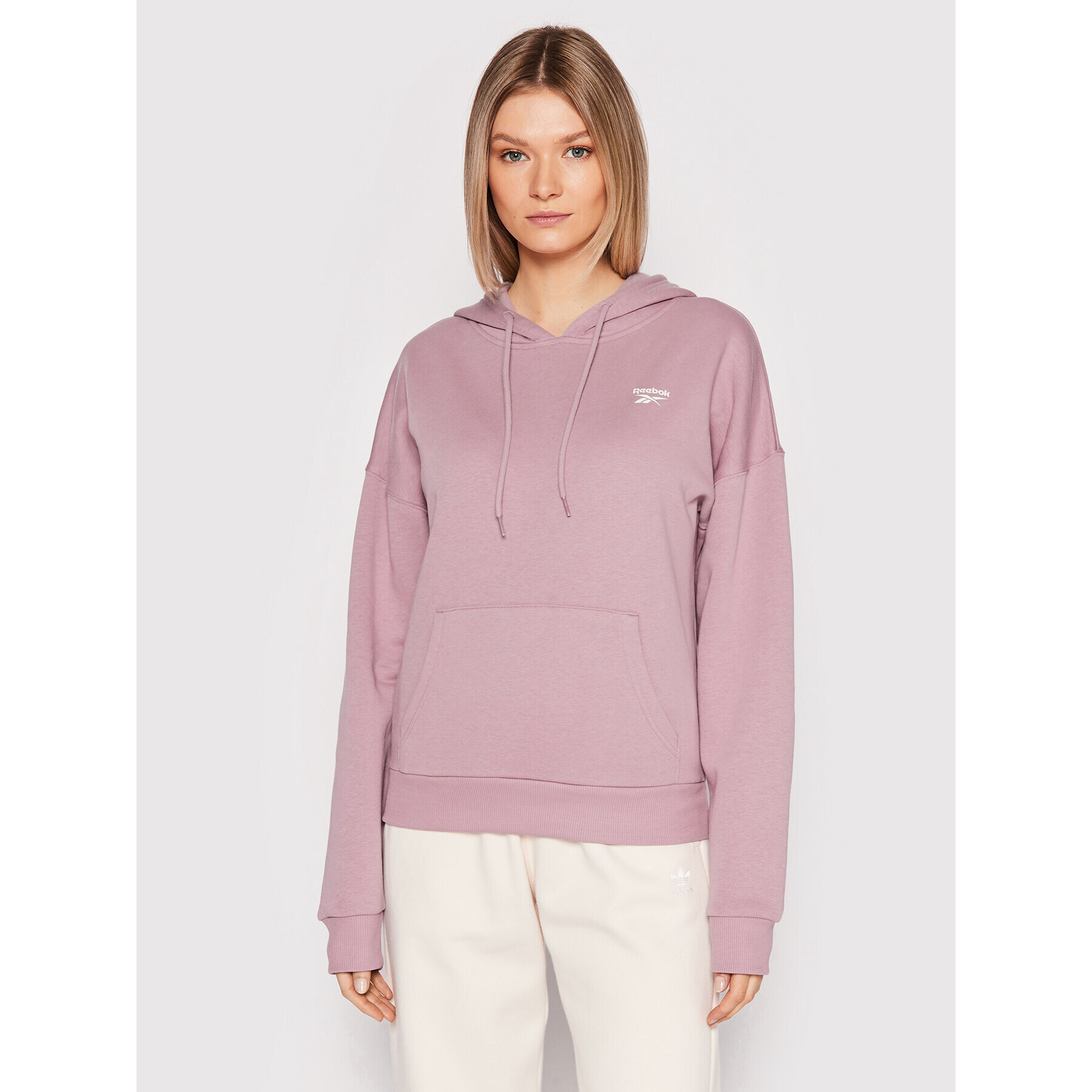 Reebok Pulóver Identity HN6861 Lila Oversize - Pepit.hu