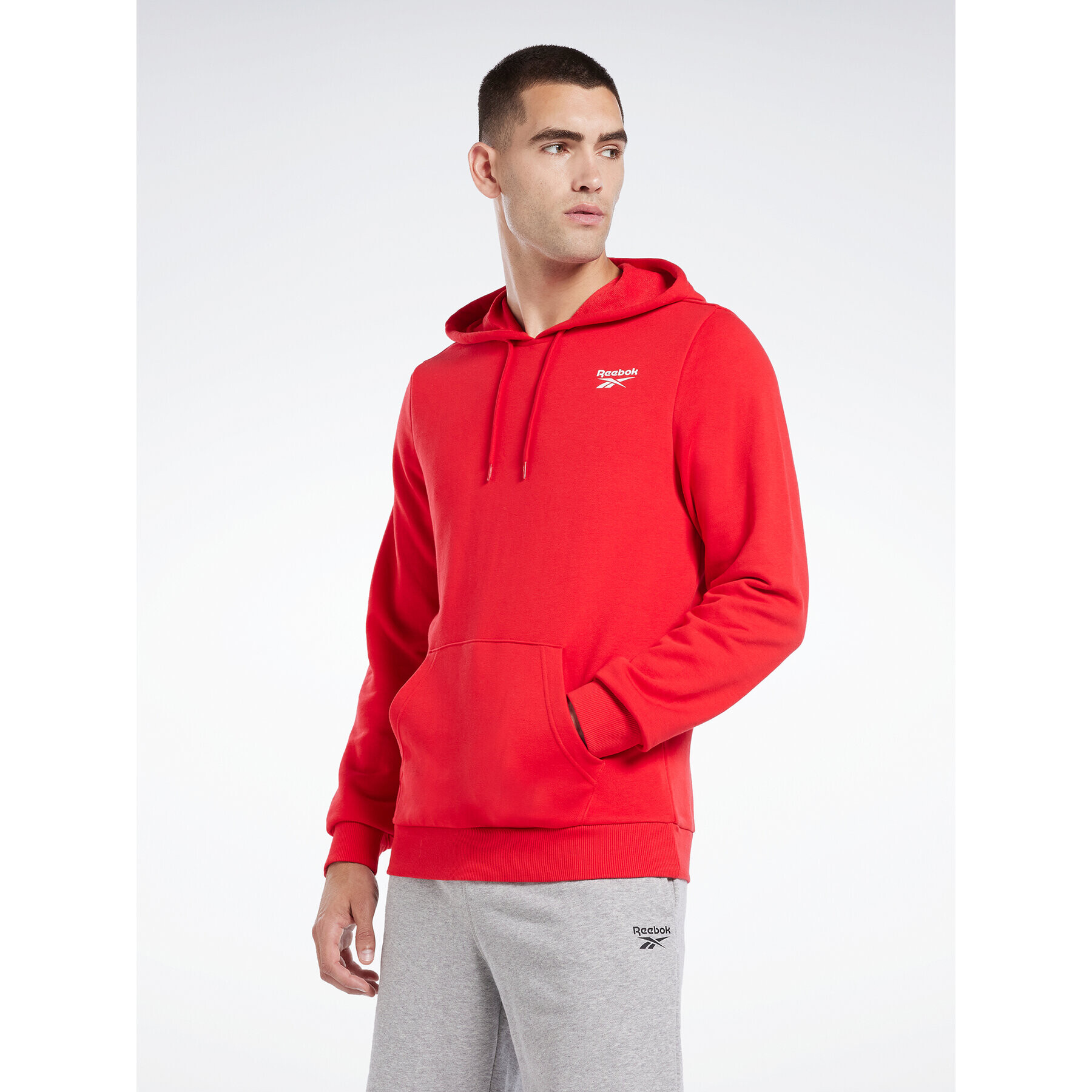 Reebok Pulóver Identity Logo HA9276 Piros Regular Fit - Pepit.hu