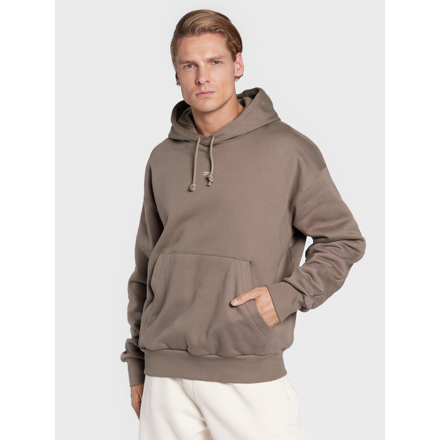 Reebok Pulóver Wardrobe Essentials HM3121 Szürke Loose Fit - Pepit.hu