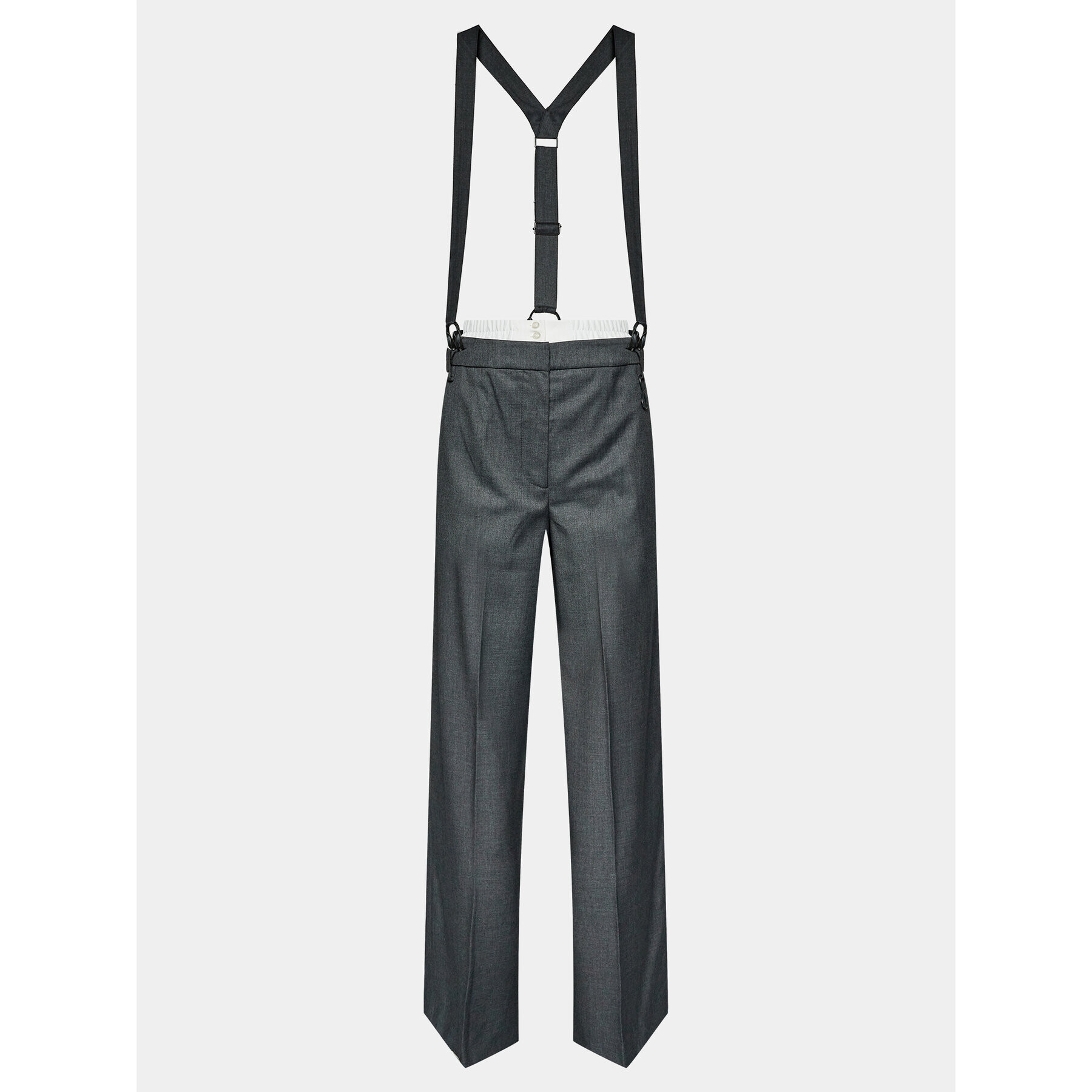 Remain Szövet nadrág W. Suspenders 500362514 Szürke Straight Fit - Pepit.hu