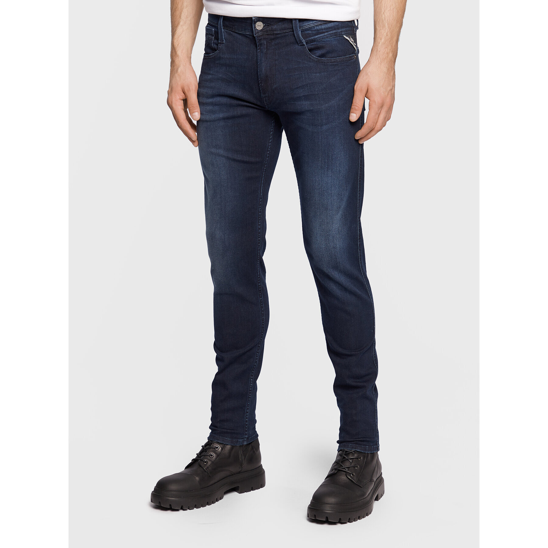 Replay Farmer M914Y.000.41A Sötétkék Slim Fit - Pepit.hu