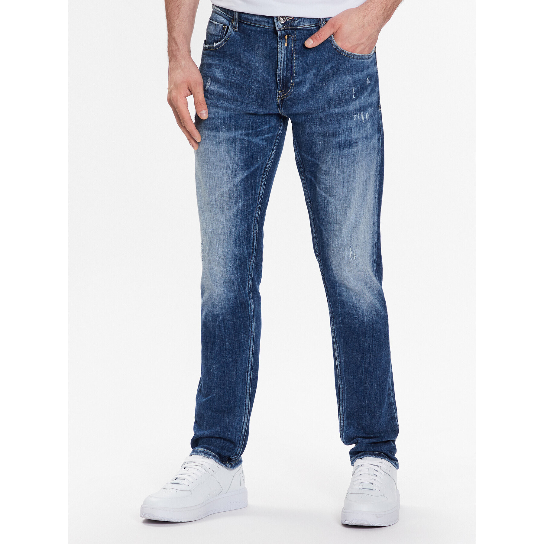 Replay Farmer Mickym M1021Q.000.141 Kék Slim Tapered Fit - Pepit.hu