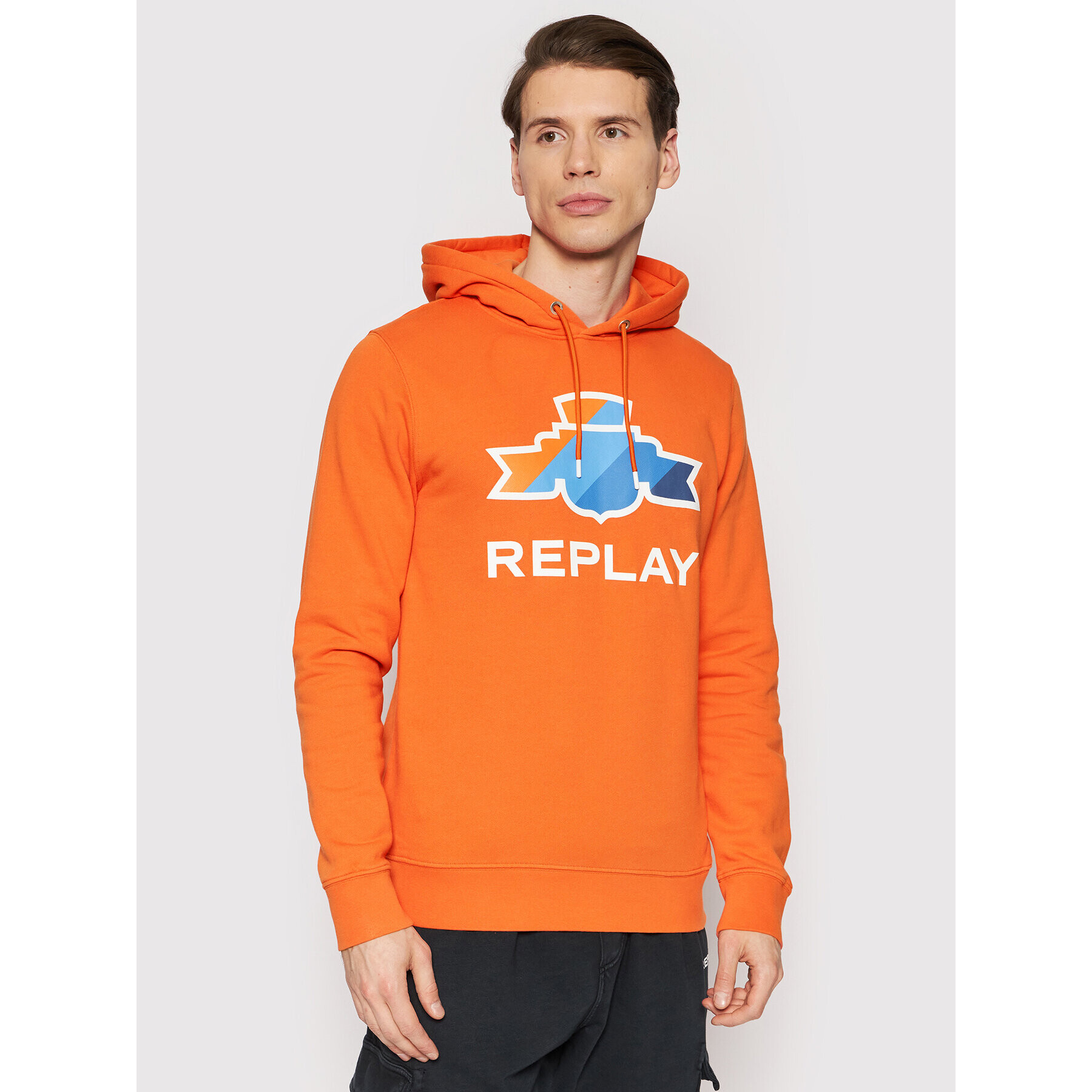 Replay Pulóver M6046.000.21842 Narancssárga Regular Fit - Pepit.hu