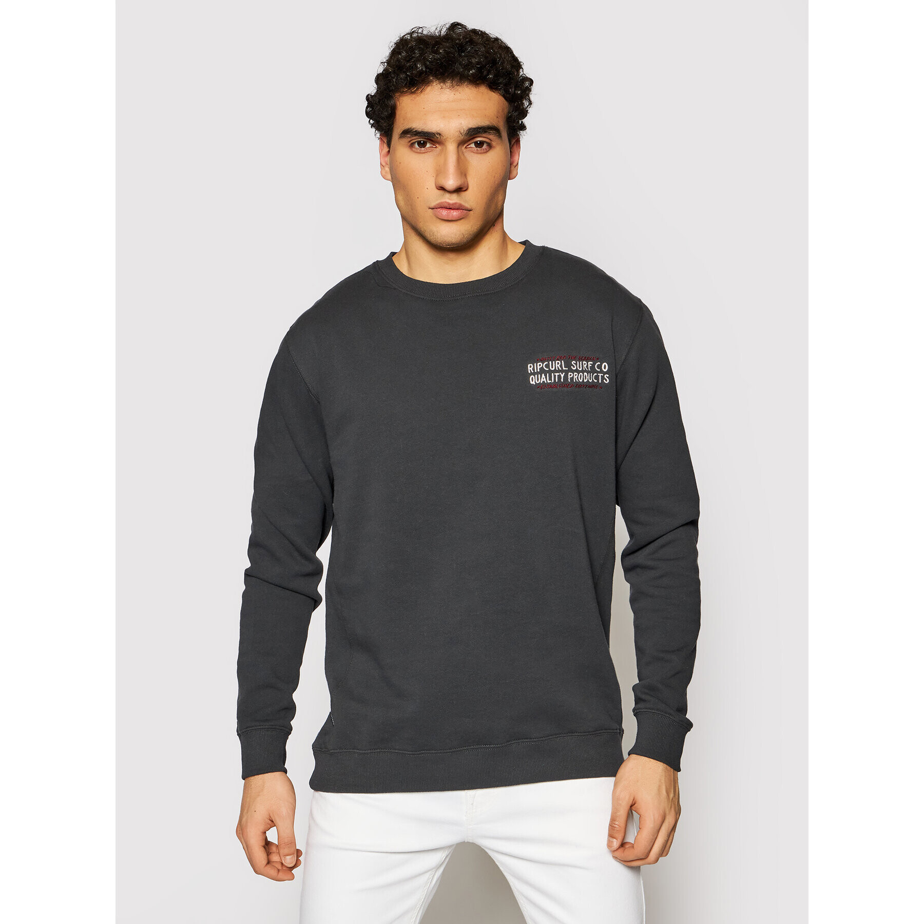 Rip Curl Pulóver Garage CFEDW9 Fekete Regular Fit - Pepit.hu