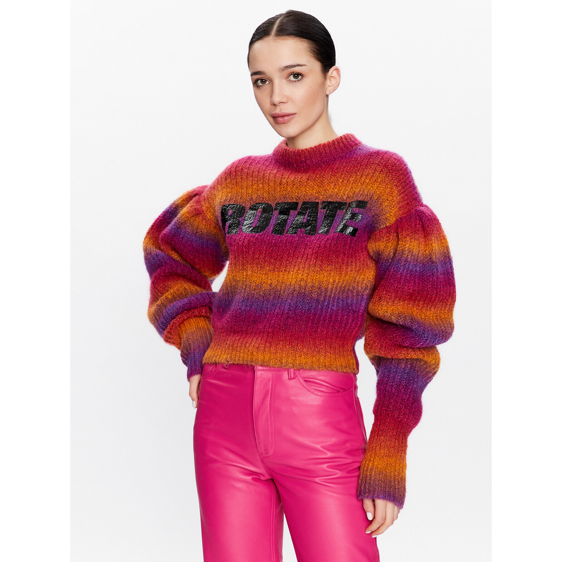 ROTATE Sweater Mohair Knit RT2403 Színes Regular Fit - Pepit.hu