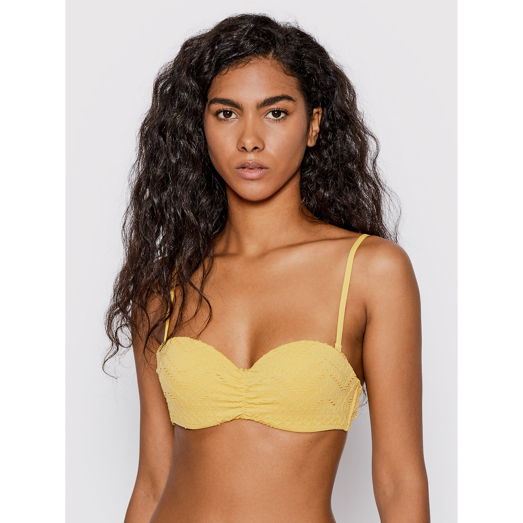 Roxy Bikini felső Quiet Beauty ERJX304650 Sárga - Pepit.hu