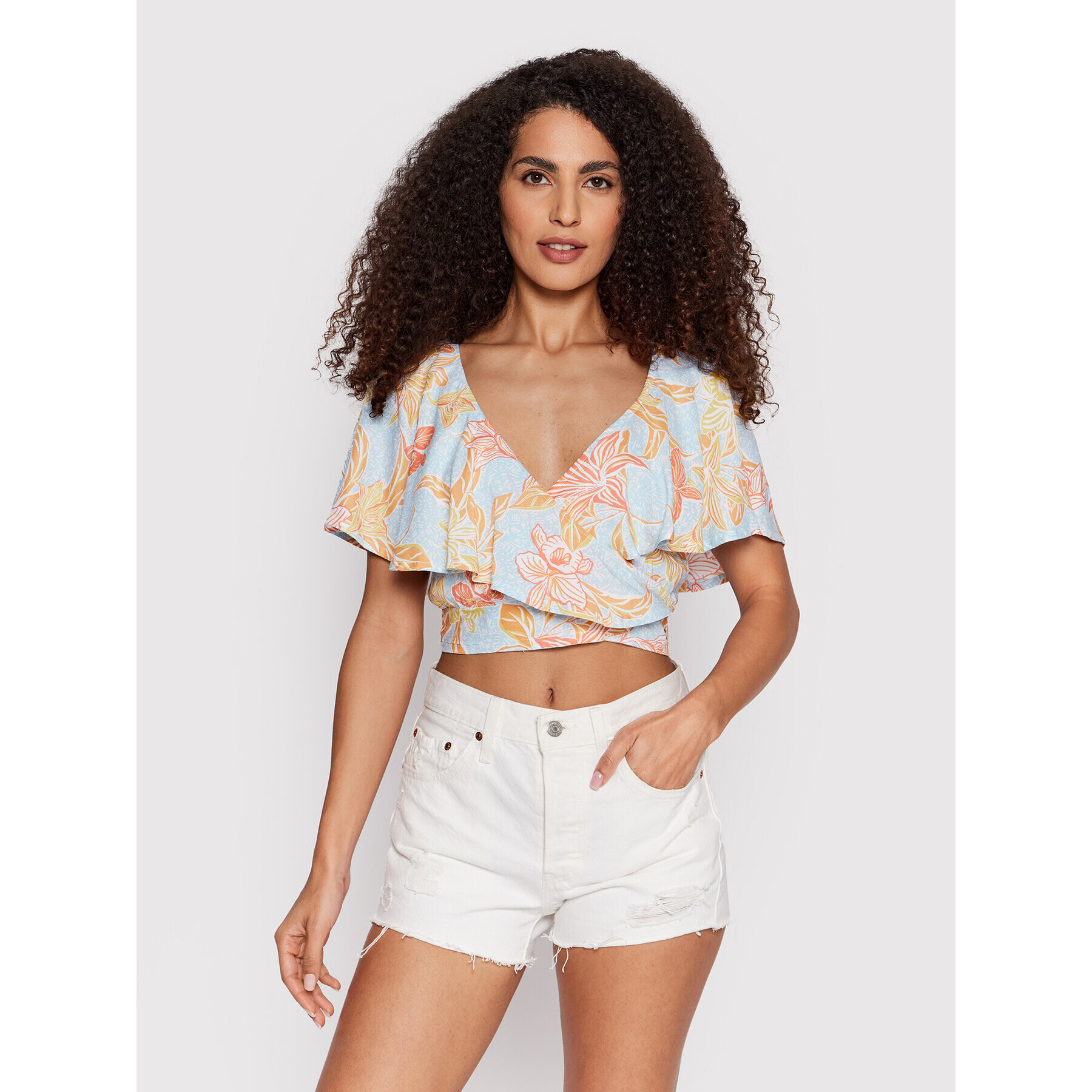 Roxy Blúz Clear Skies ERJWT03533 Színes Regular Fit - Pepit.hu