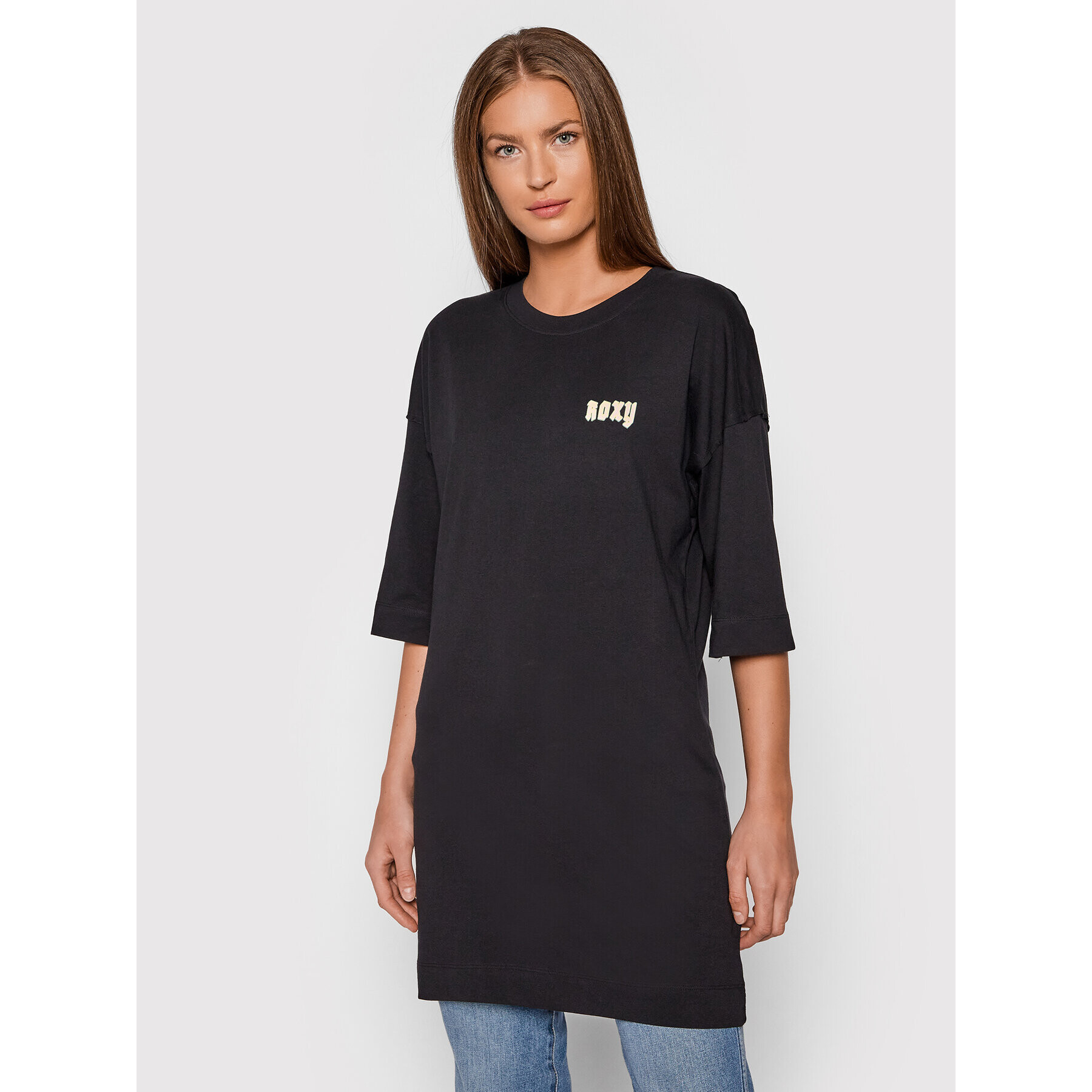 Roxy Blúz Macrame ERJZT05254 Fekete Oversize - Pepit.hu