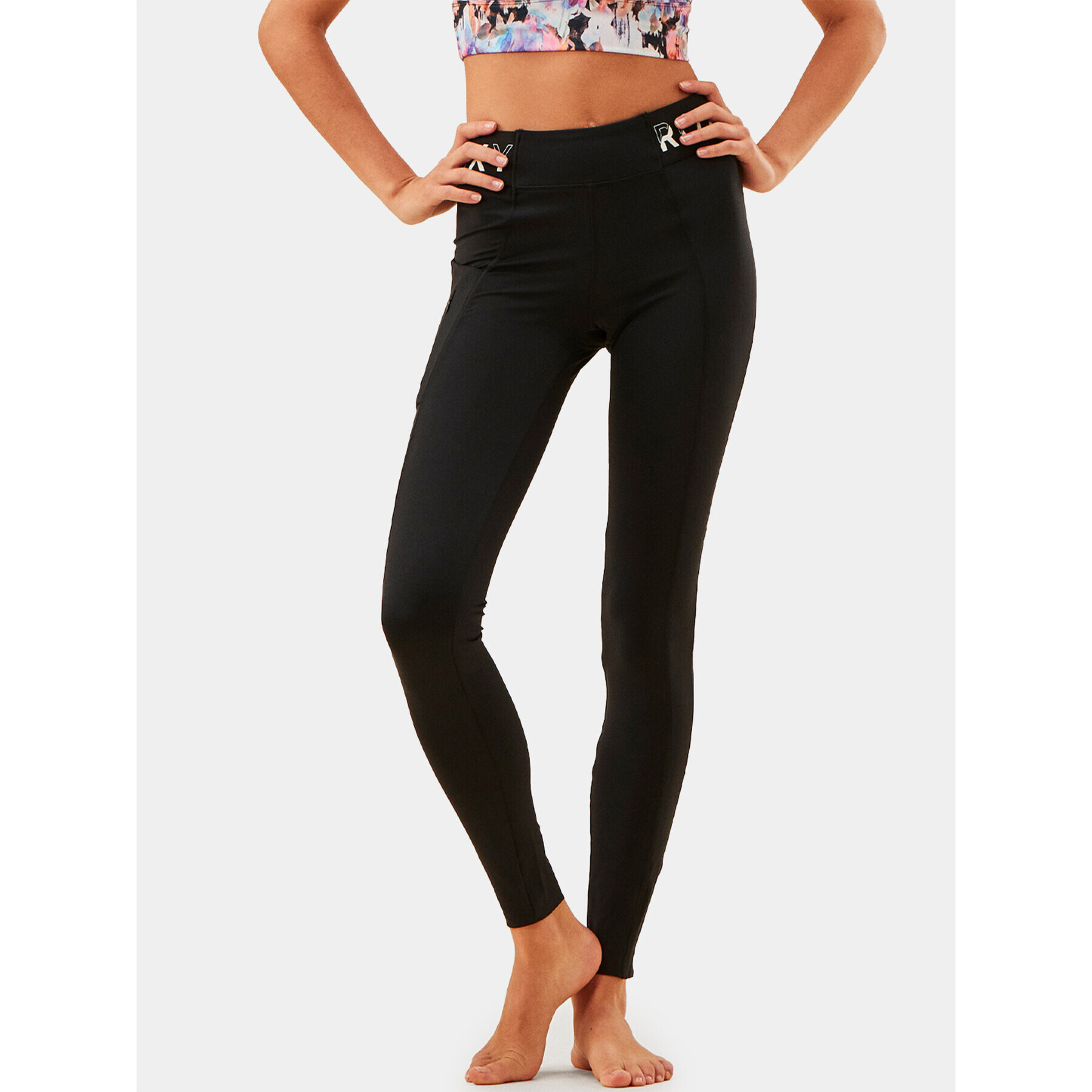 Roxy Leggings Bold Moves Legg Ndpt ERJNP03494 Szürke Slim Fit - Pepit.hu