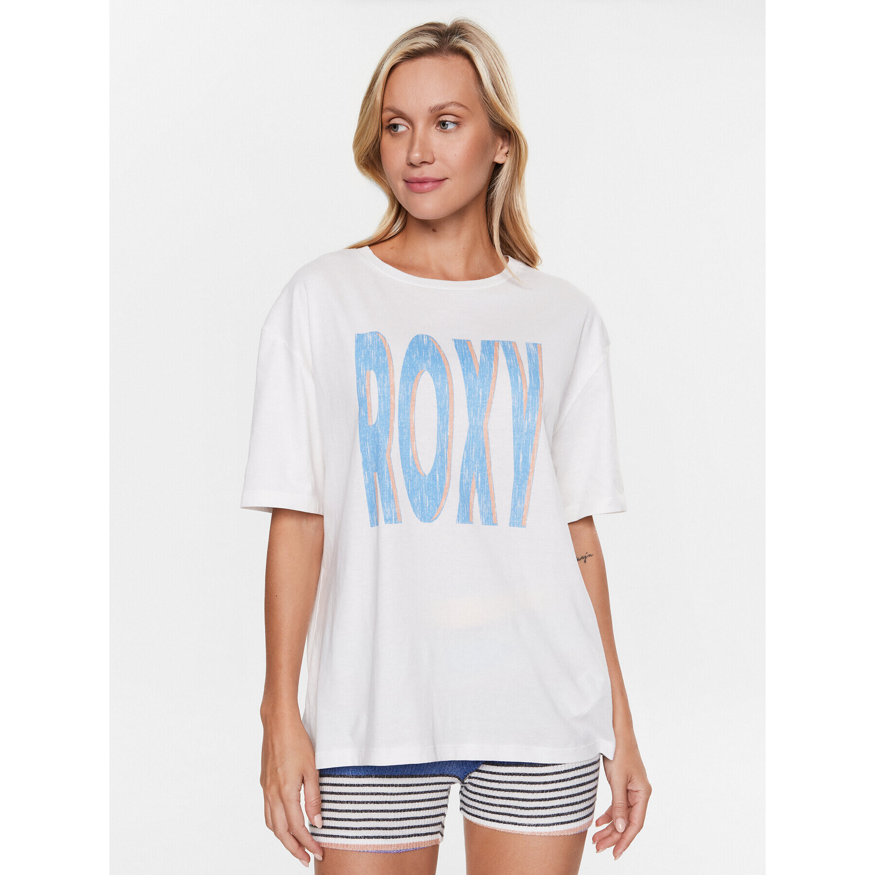 Roxy Póló ERJZT05461 Fehér Regular Fit - Pepit.hu