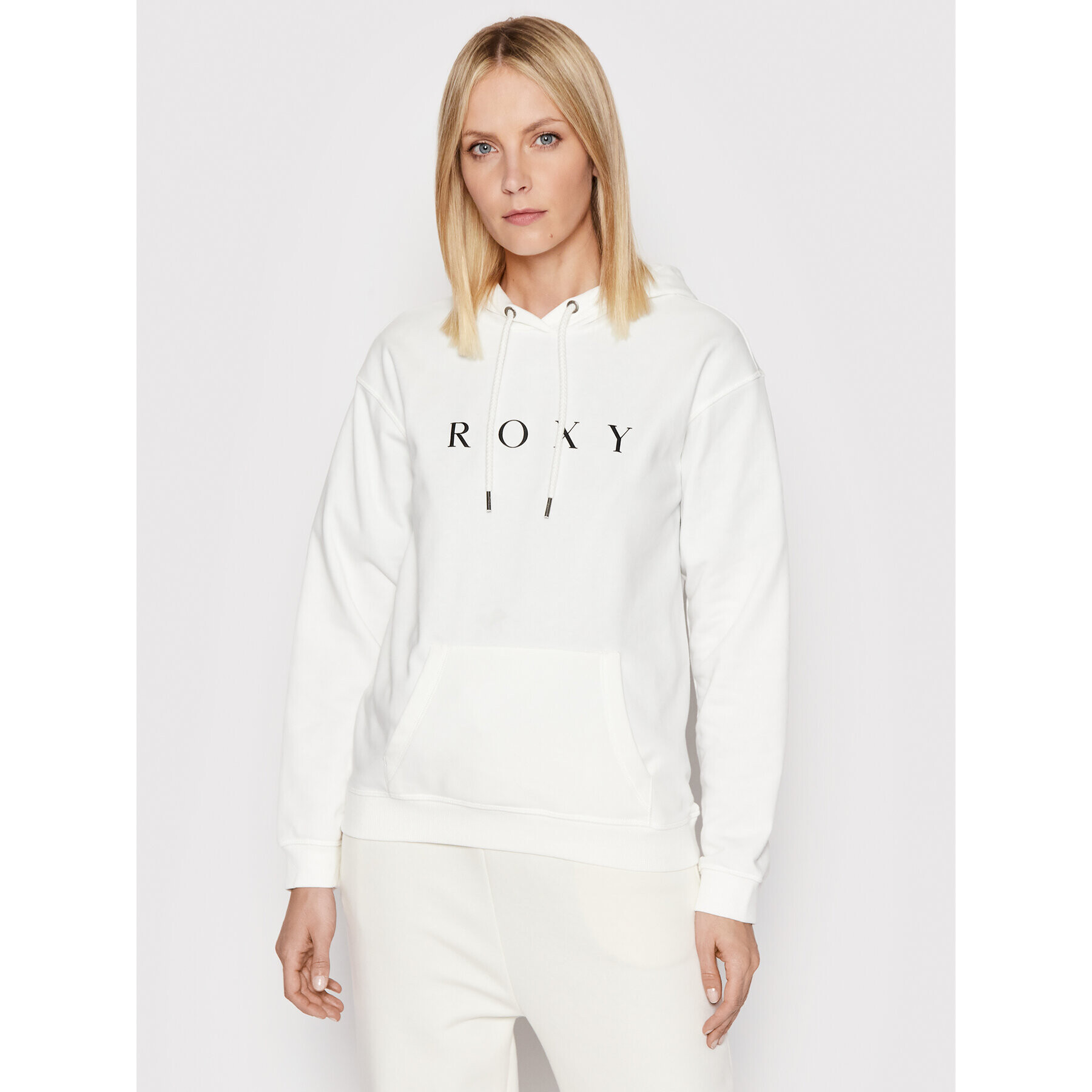 Roxy Pulóver Surf Stoked ERJFT04536 Fehér Relaxed Fit - Pepit.hu