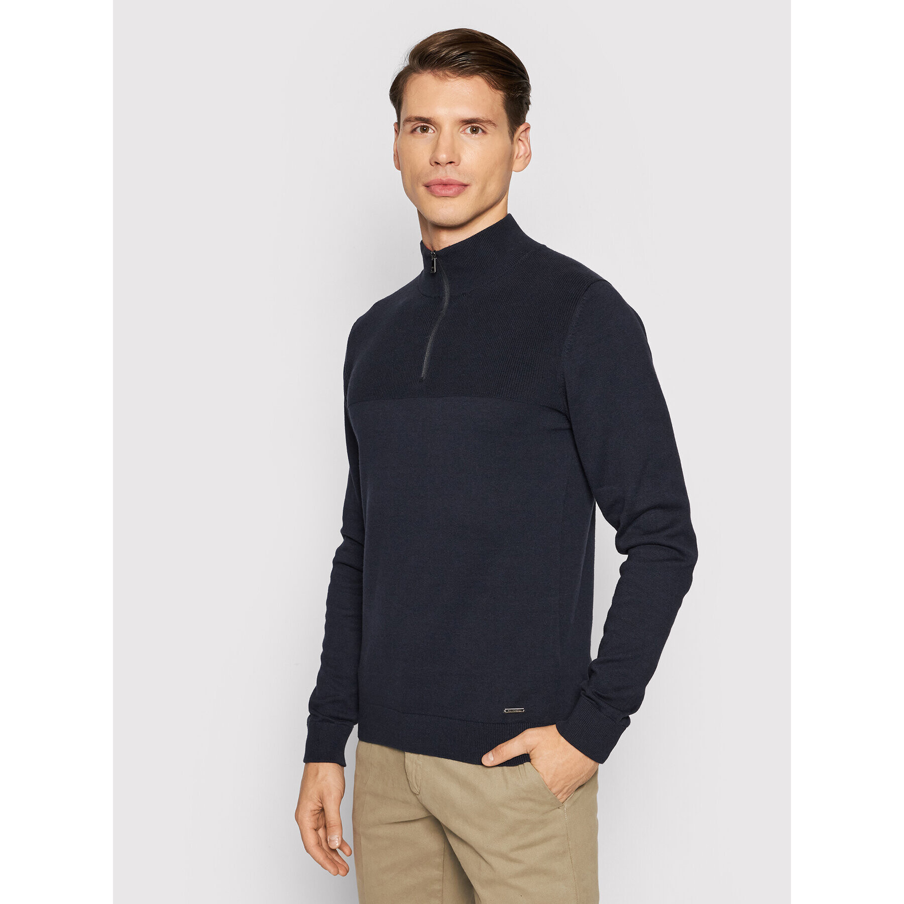 Roy Robson Sweater 5844-91 Sötétkék Regular Fit - Pepit.hu