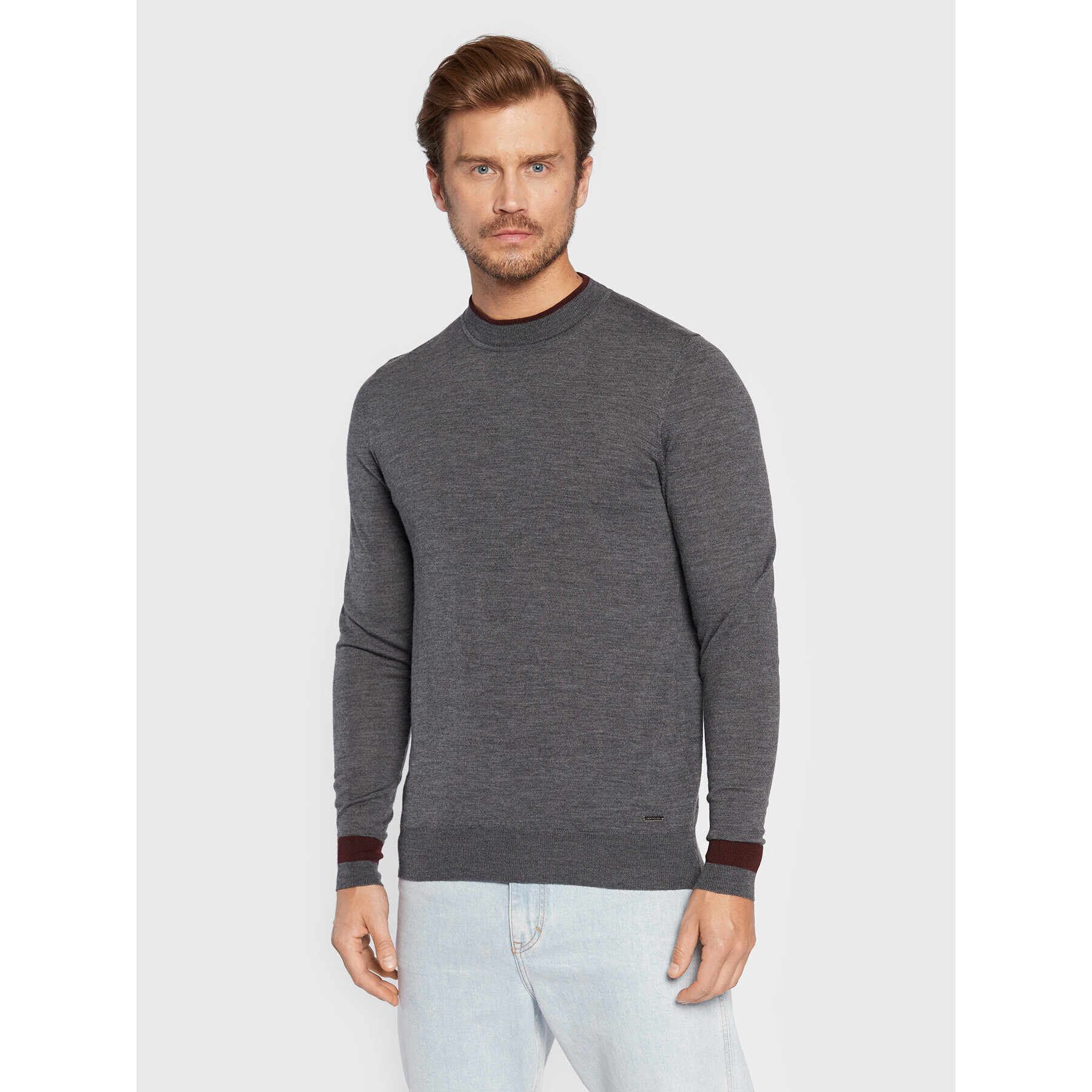 Roy Robson Sweater 7860-91 Szürke Regular Fit - Pepit.hu