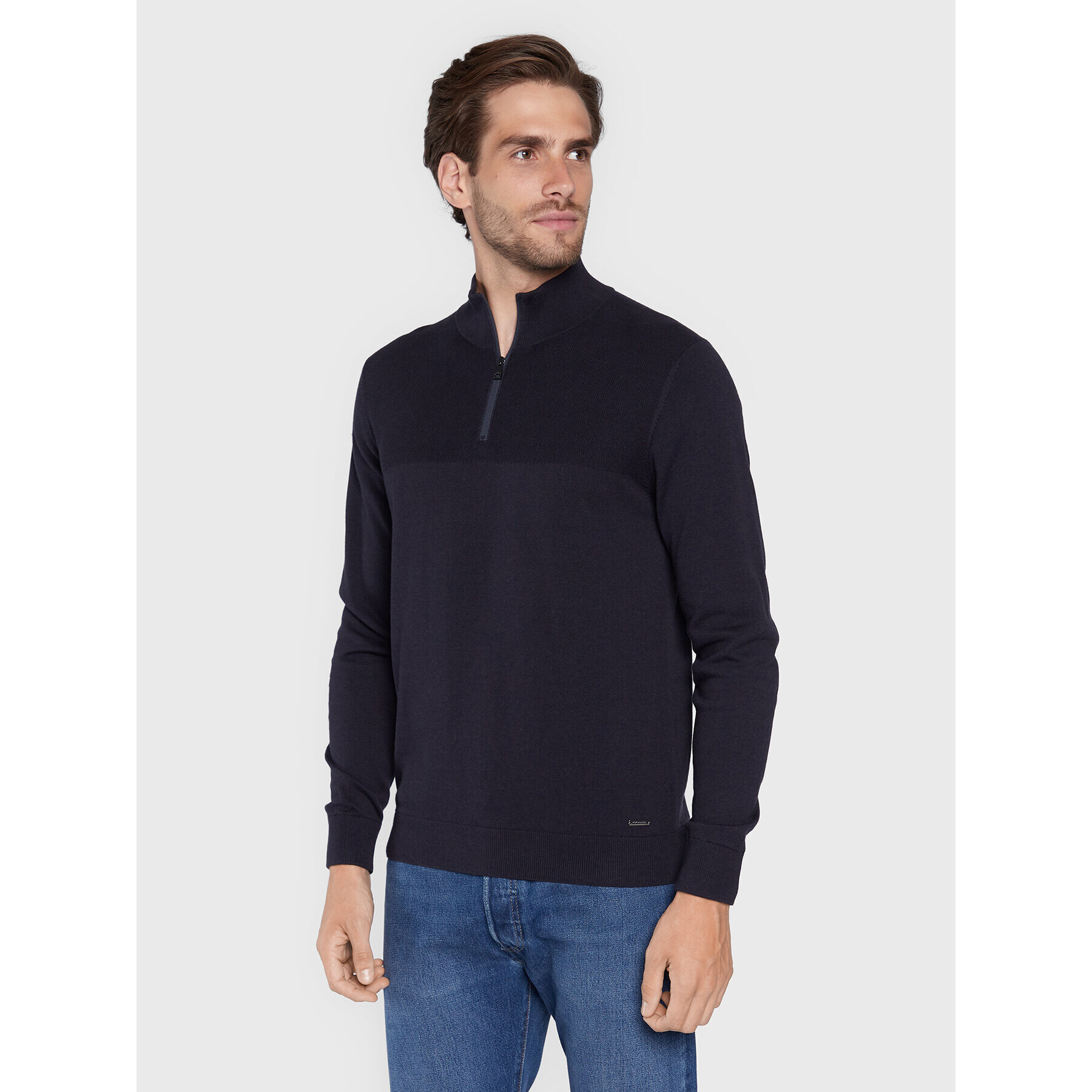 Roy Robson Sweater 7872-91 Sötétkék Regular Fit - Pepit.hu