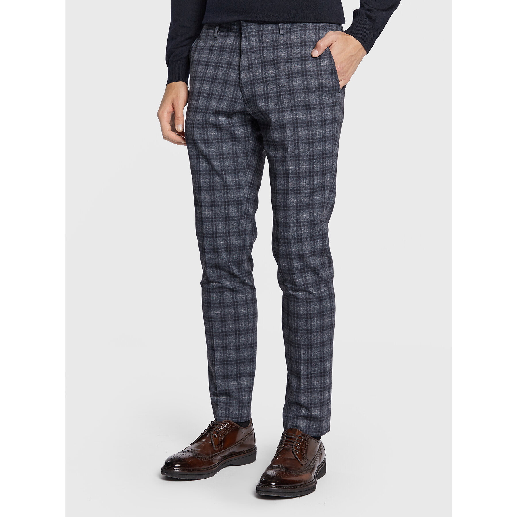 Roy Robson Szövet nadrág 140-01 Szürke Extra Slim Fit - Pepit.hu