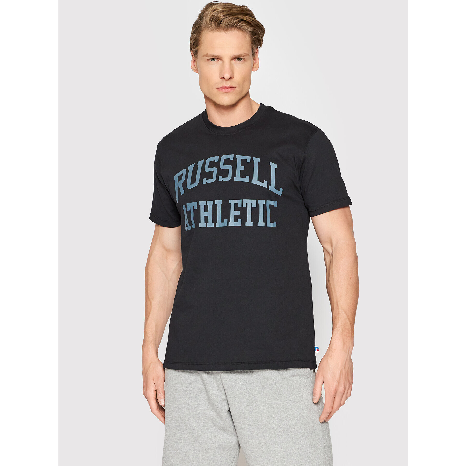 Russell Athletic Póló Iconic E26001 Fekete Relaxed Fit - Pepit.hu