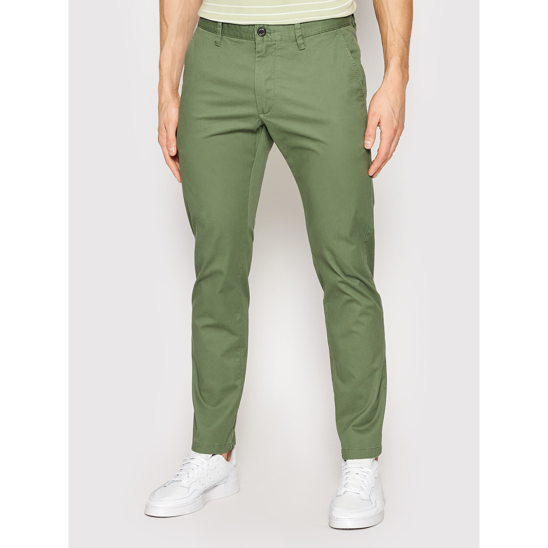 s.Oliver Chinos Austin 2114683 Zöld Slim Fit - Pepit.hu