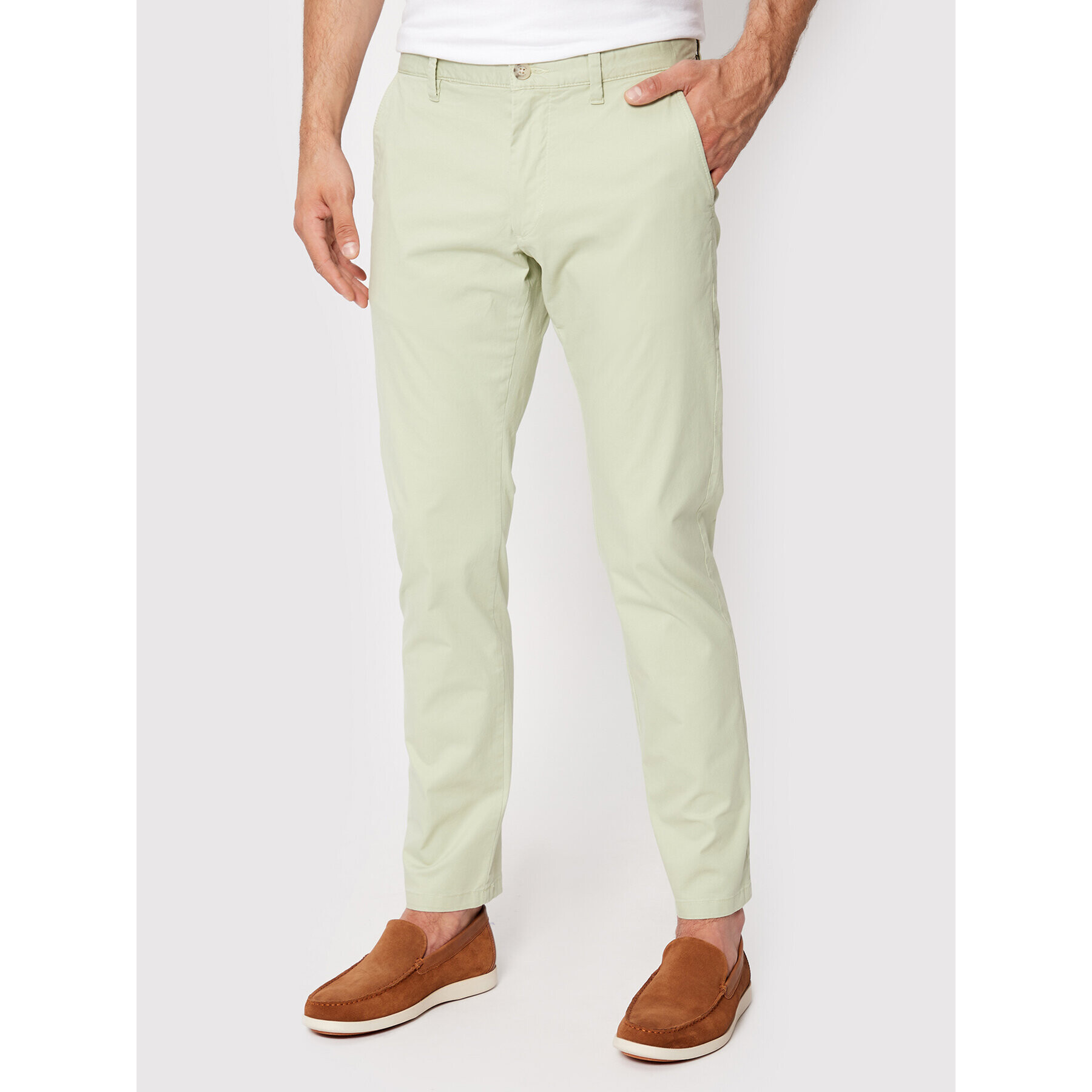 s.Oliver Chinos Austin 2114683 Zöld Slim Fit - Pepit.hu