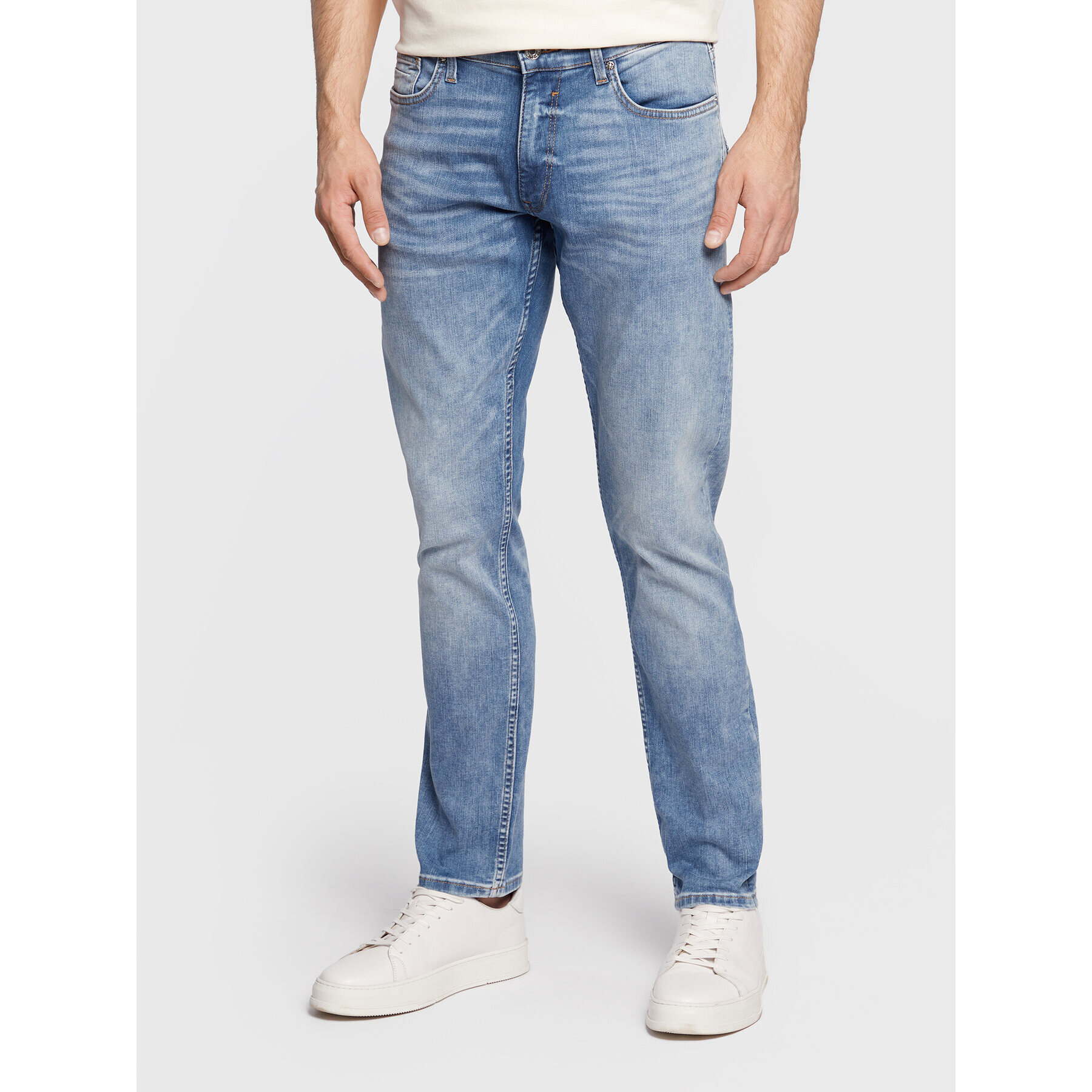 s.Oliver Farmer 2121841 Kék Slim Fit - Pepit.hu