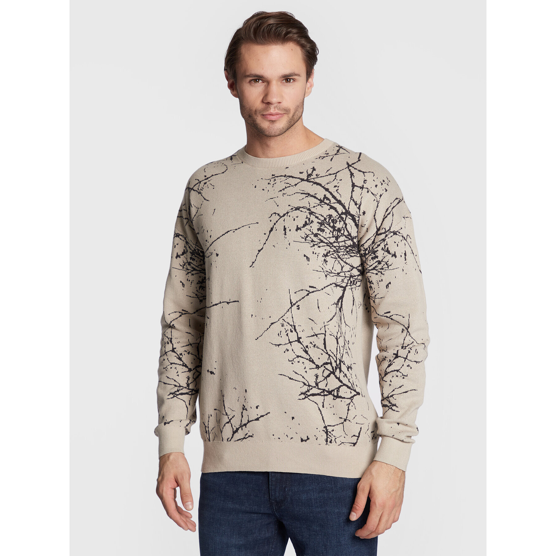 s.Oliver Sweater 2118074 Bézs Regular Fit - Pepit.hu