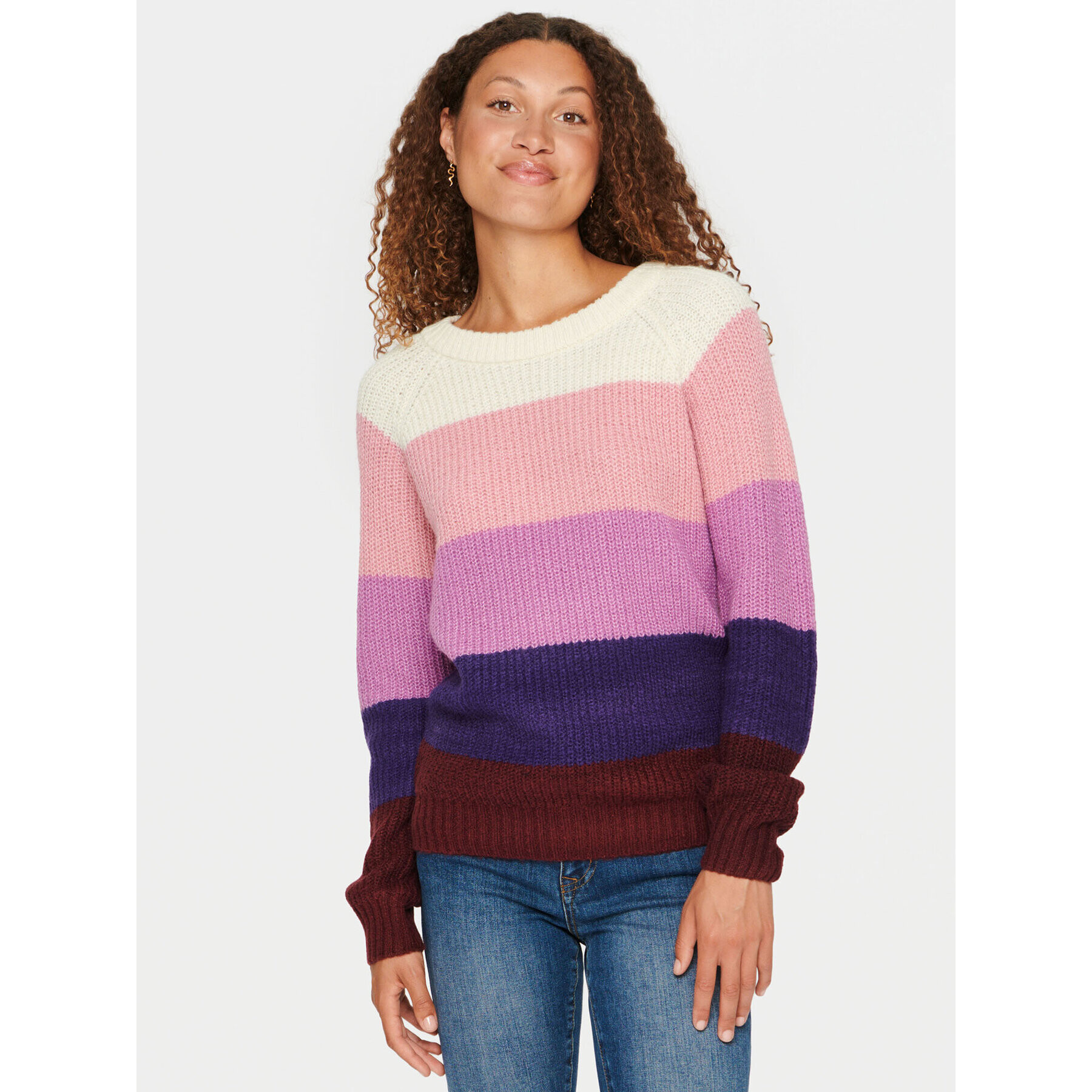 Saint Tropez Sweater 30512817 Rózsaszín Regular Fit - Pepit.hu