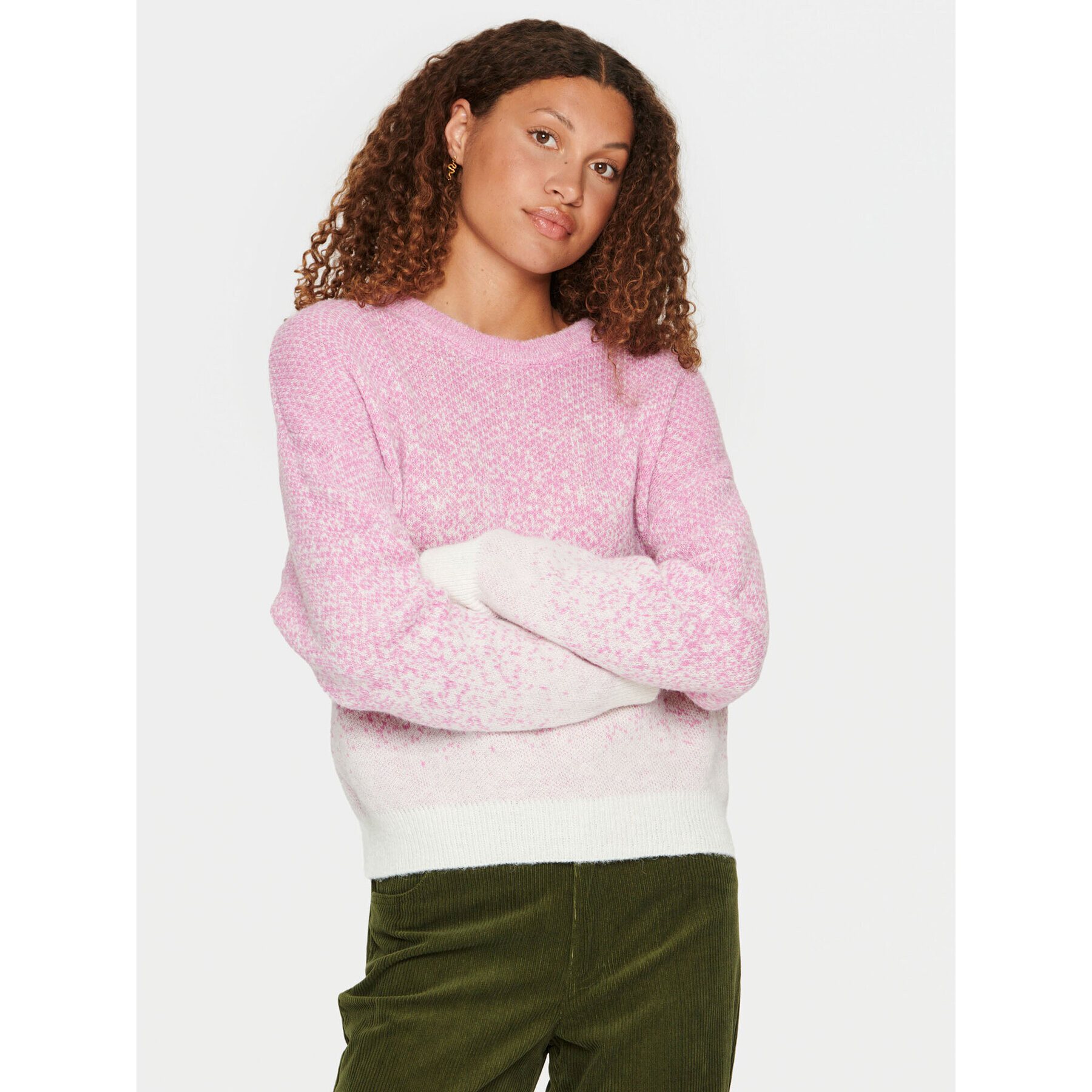 Saint Tropez Sweater 30512965 Rózsaszín Regular Fit - Pepit.hu