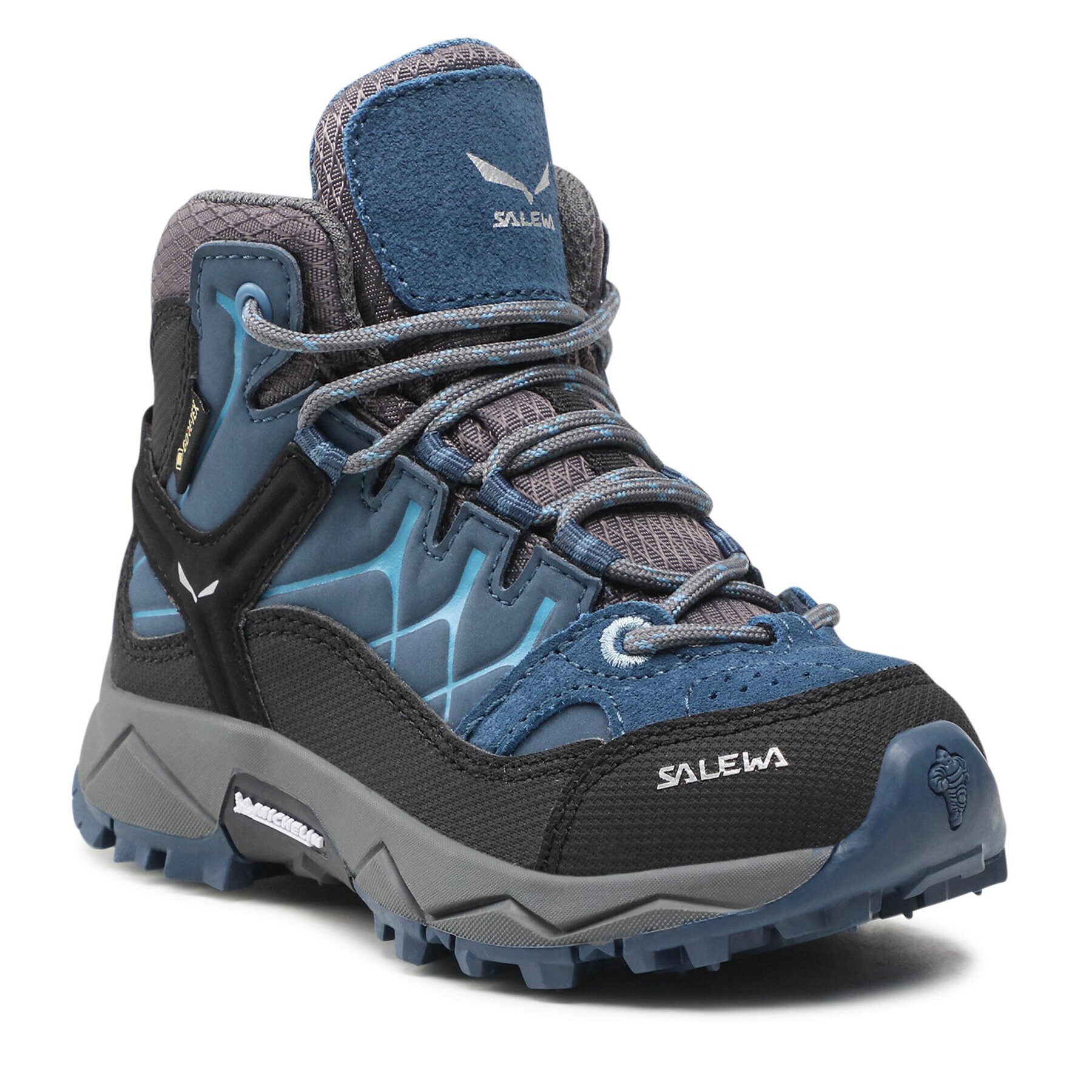 Salewa Bakancs Jr Alp Trainer Mid Gtx GORE-TEX 64010-0365 Kék - Pepit.hu